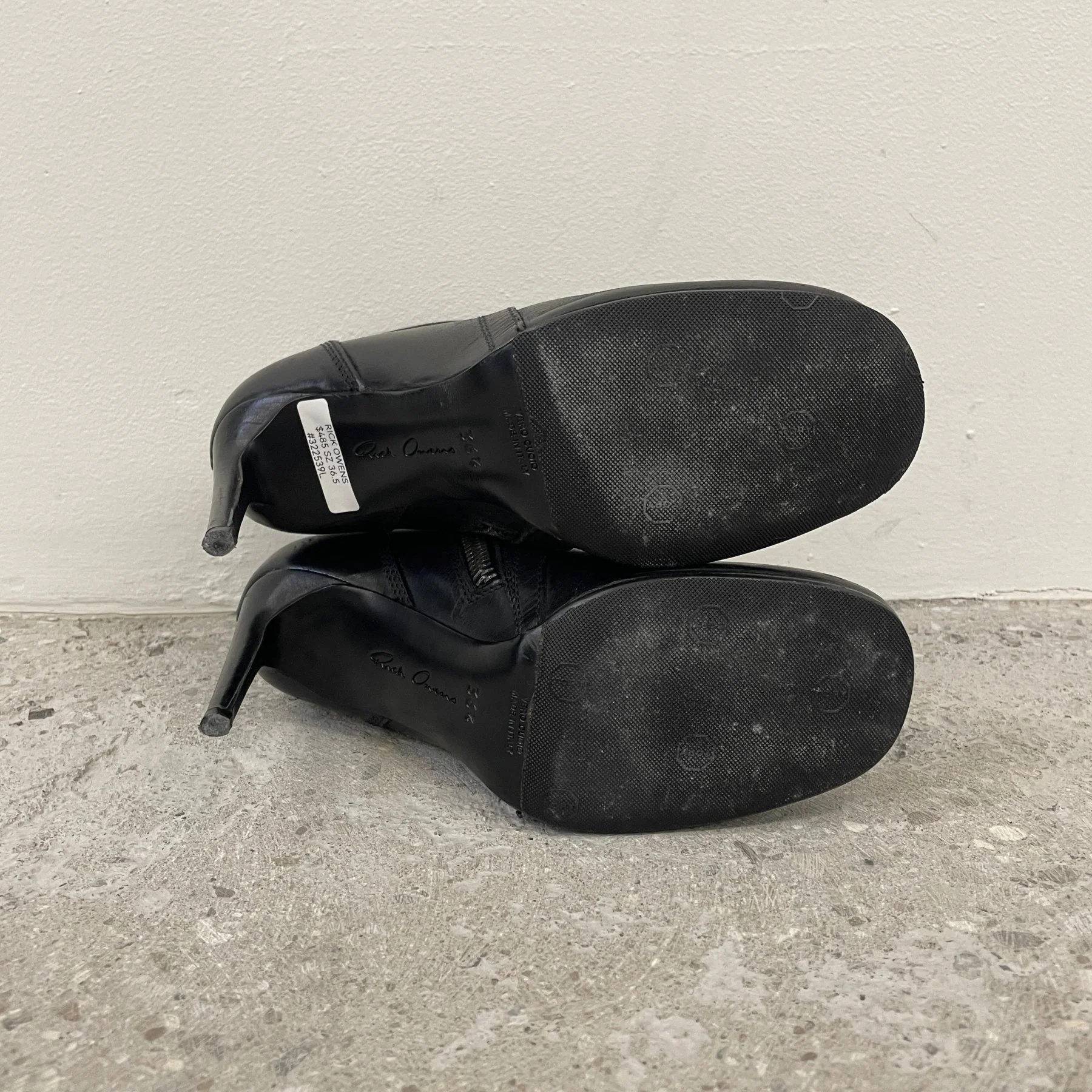 Rick Owens Biker Stiletto Heels - Image 7