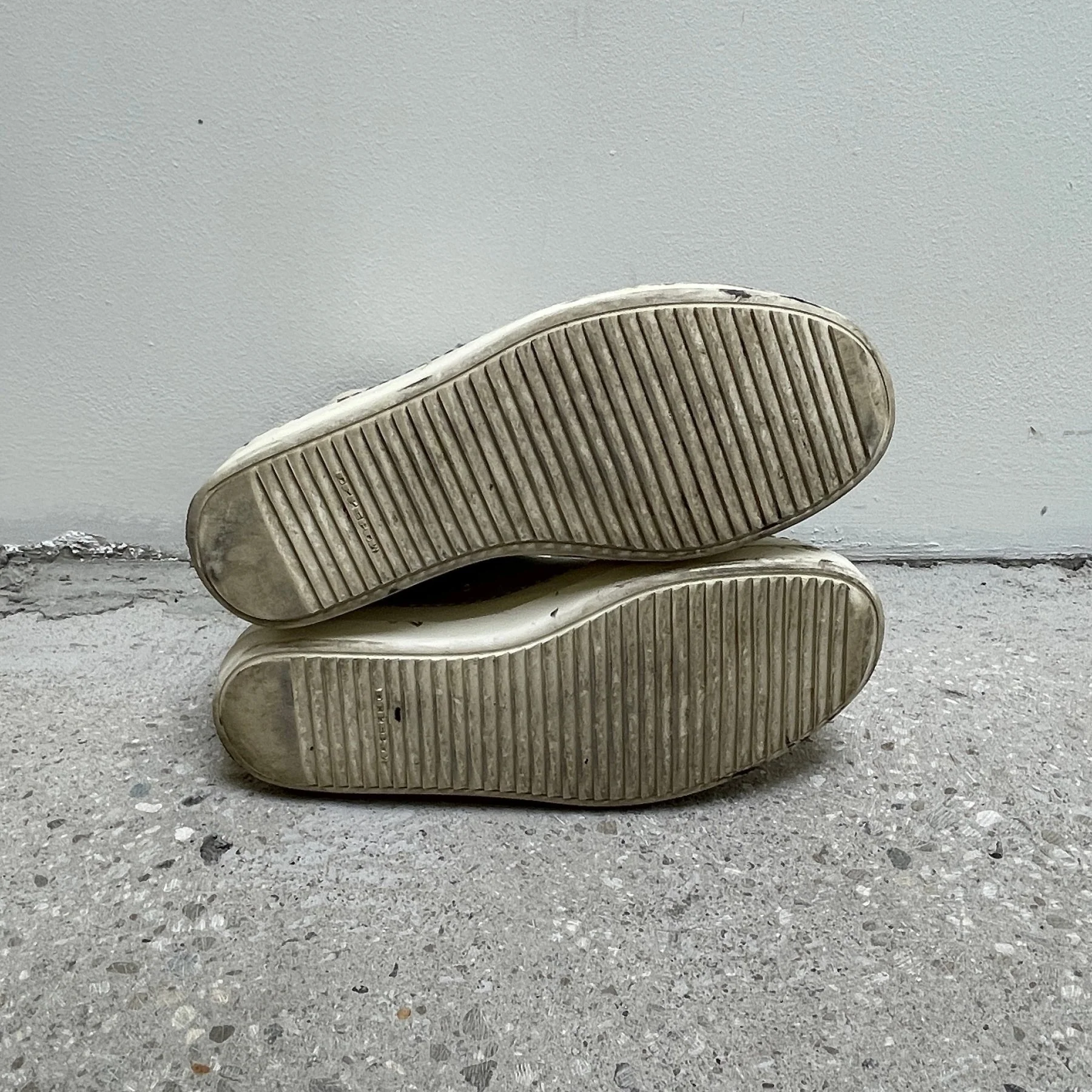 Rick Owens DRKSHDW Milk Canvas Ramones - Image 7