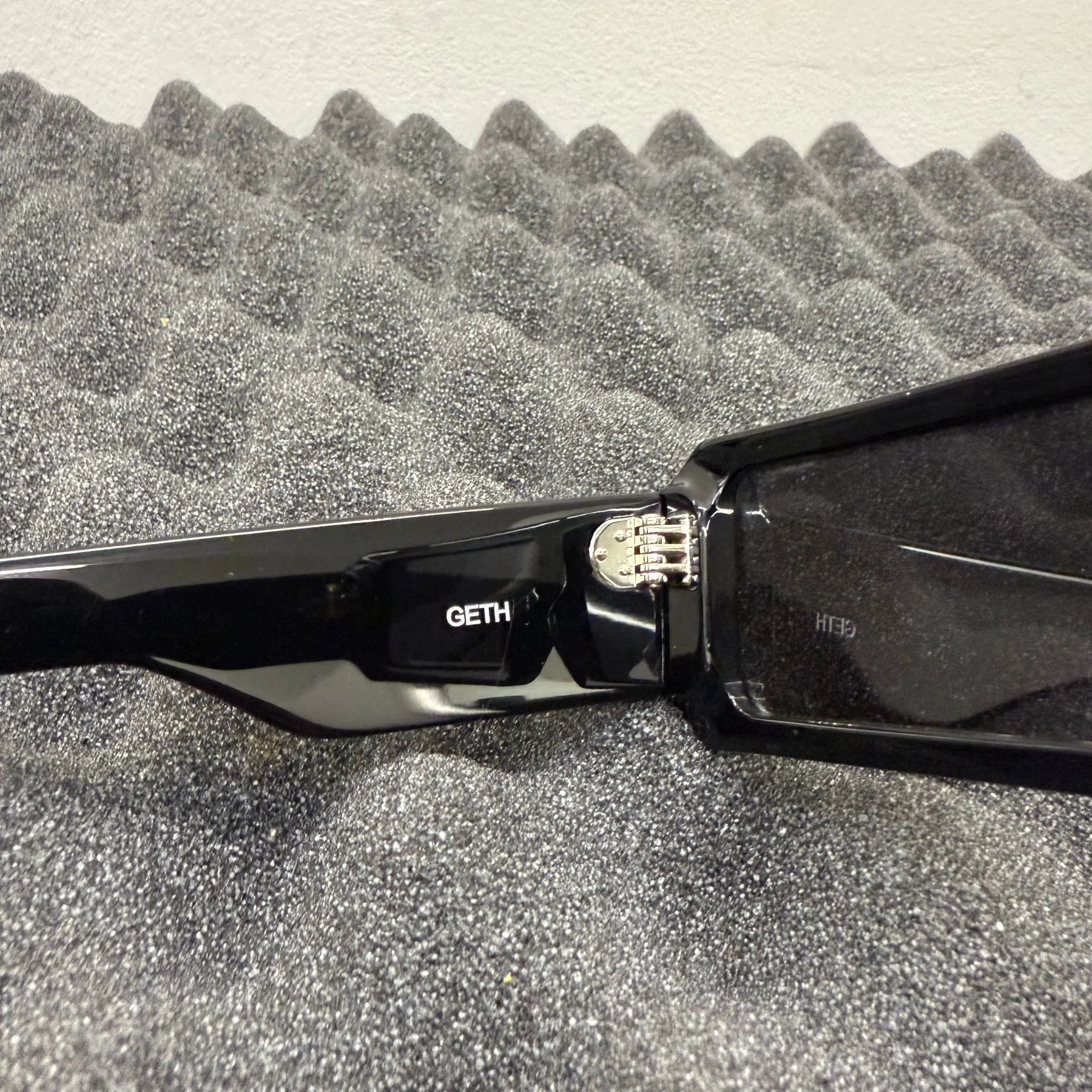 Rick Owens Geth Sunglasses Black/Black - Image 5