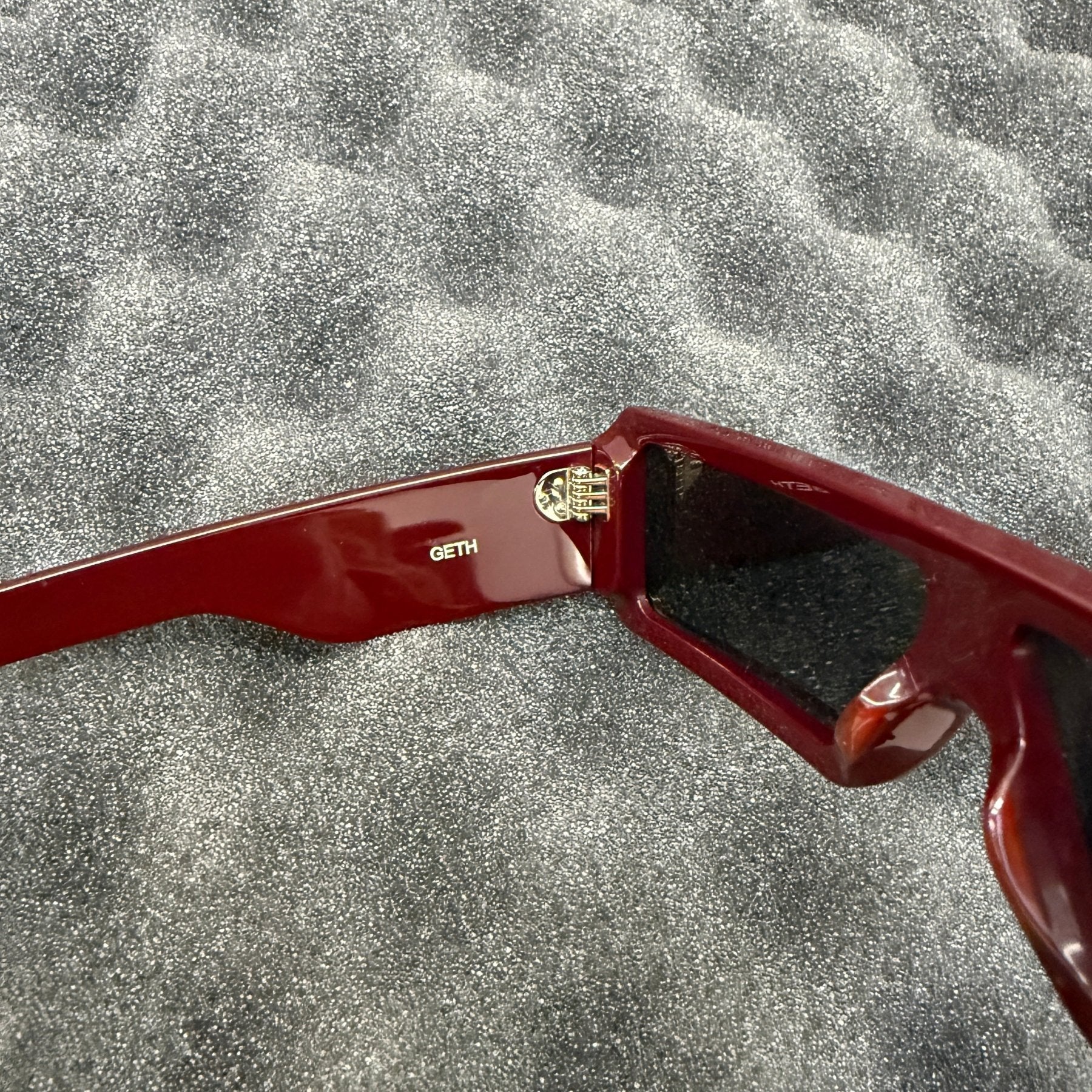 Rick Owens Geth Sunglasses Mahogany/Black - Image 4