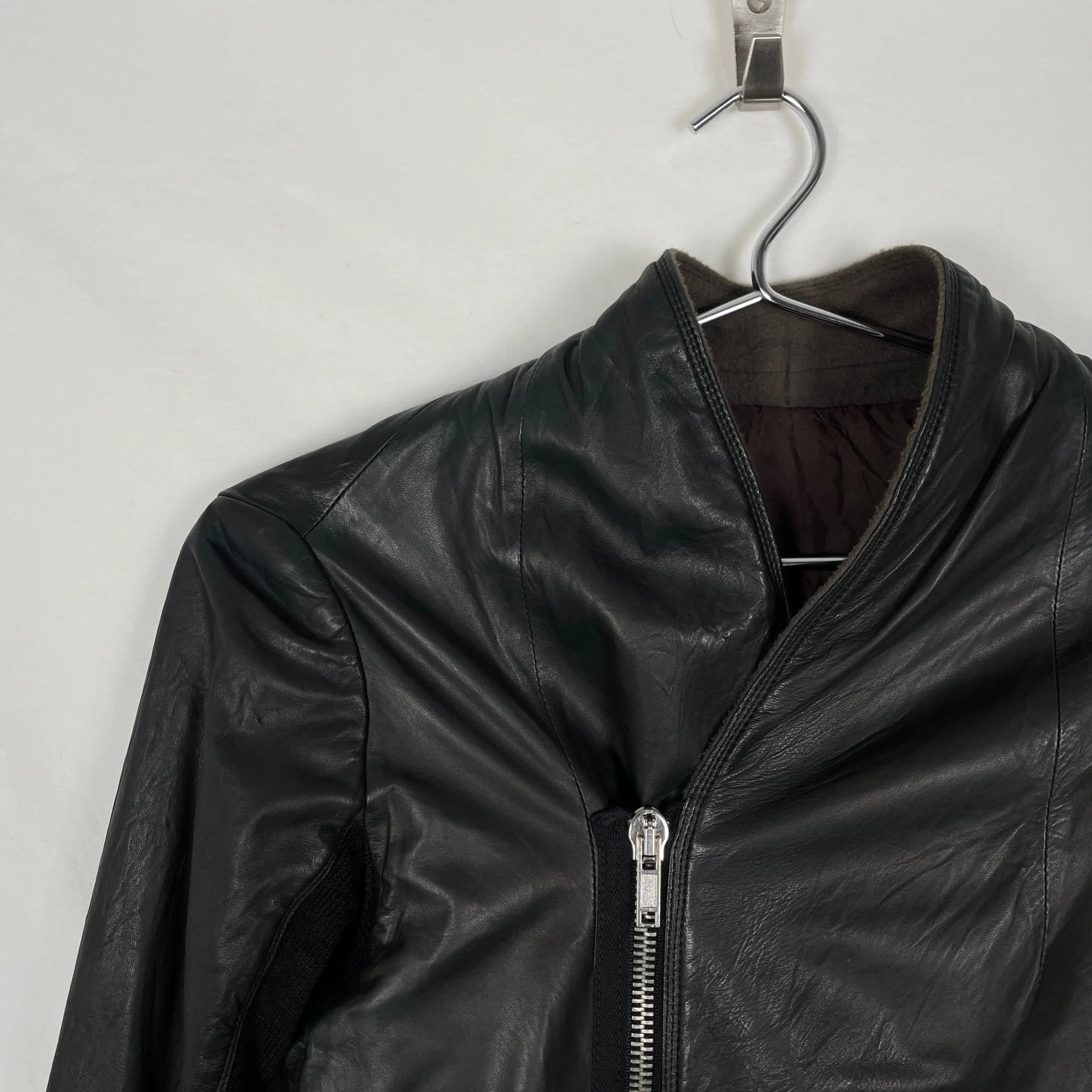 Rick Owens SS14 "Viciuos" Lamb Leather Biker Jacket - Image 4
