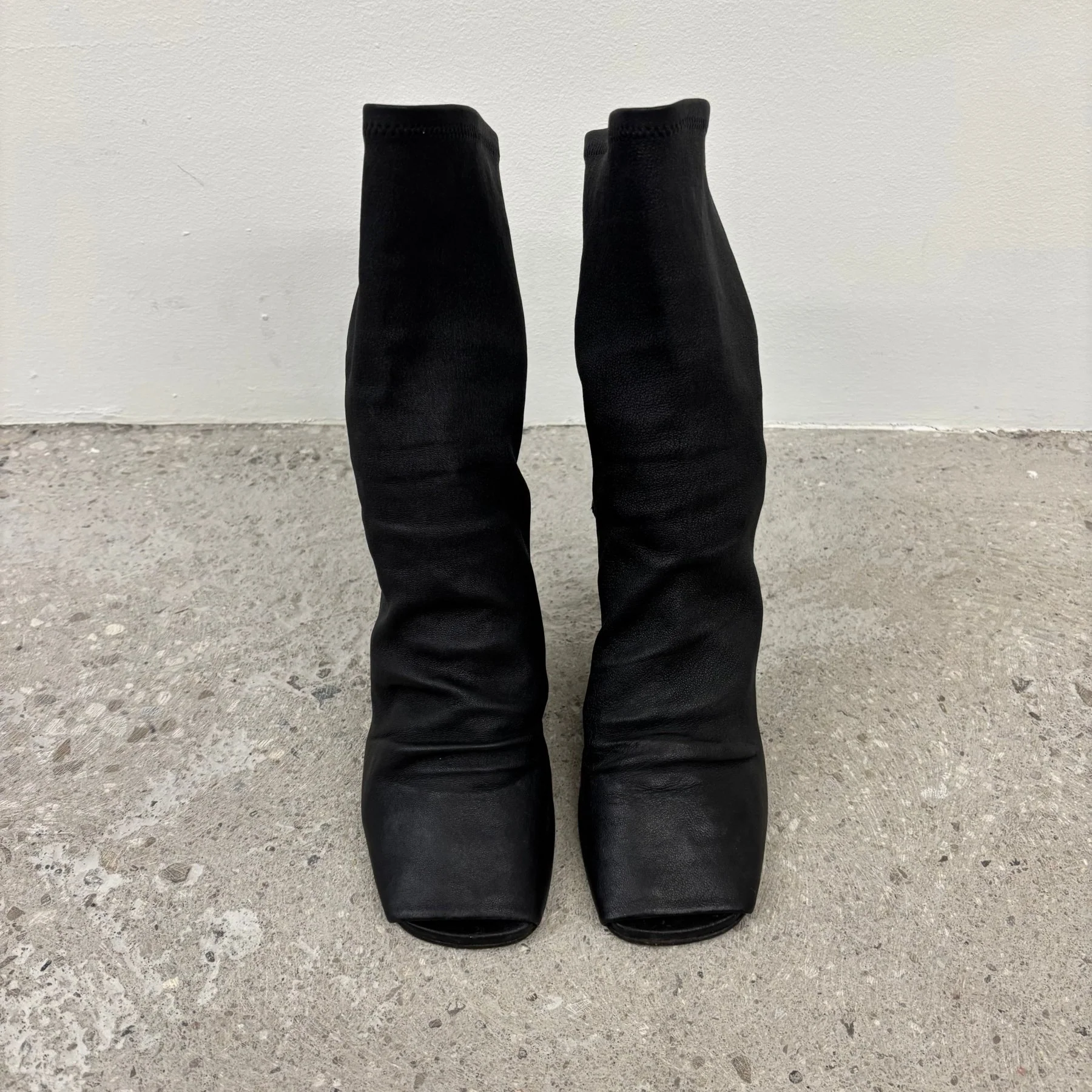 Rick Owens Larry Sock Open Toe Wedge Heels - Image 3