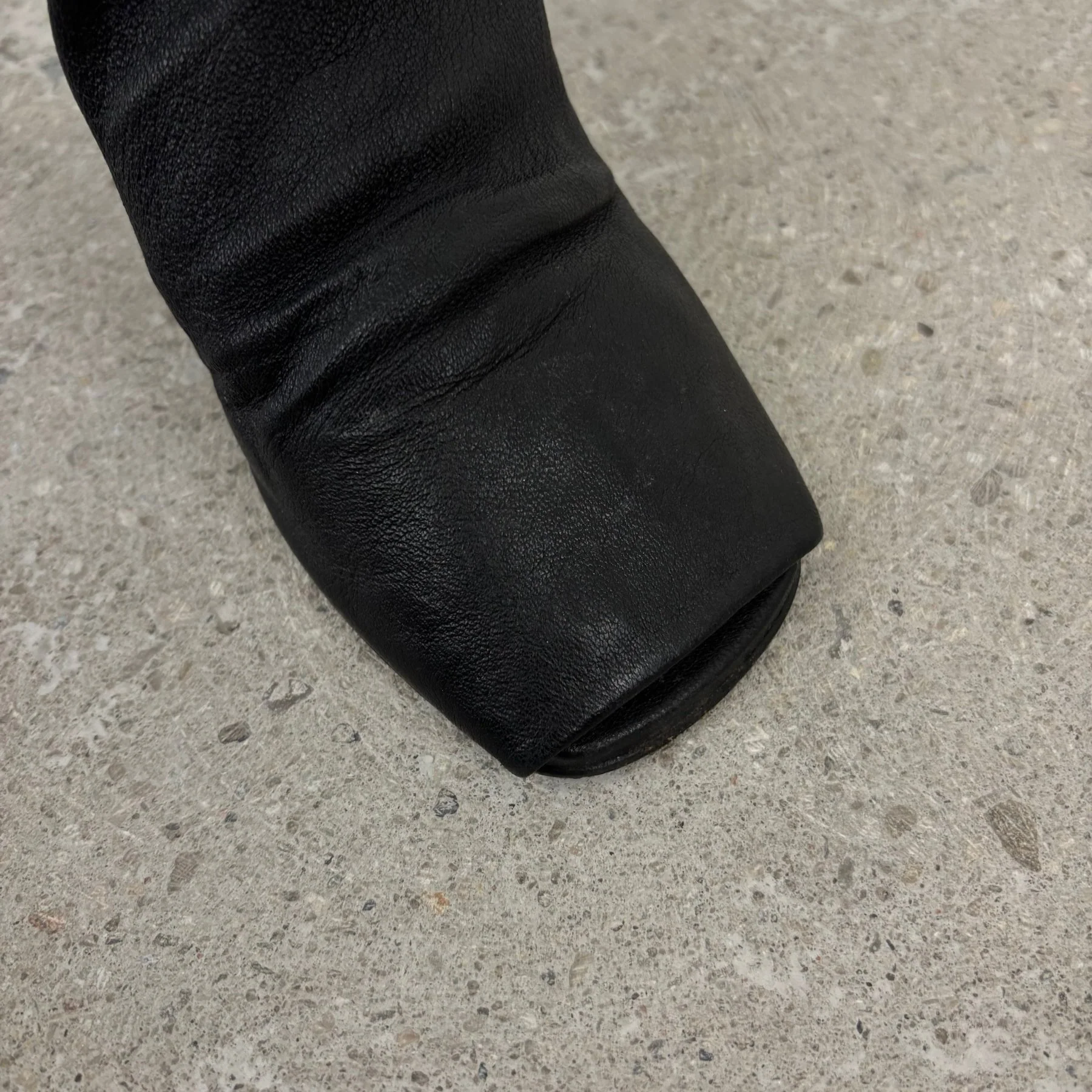 Rick Owens Larry Sock Open Toe Wedge Heels - Image 7