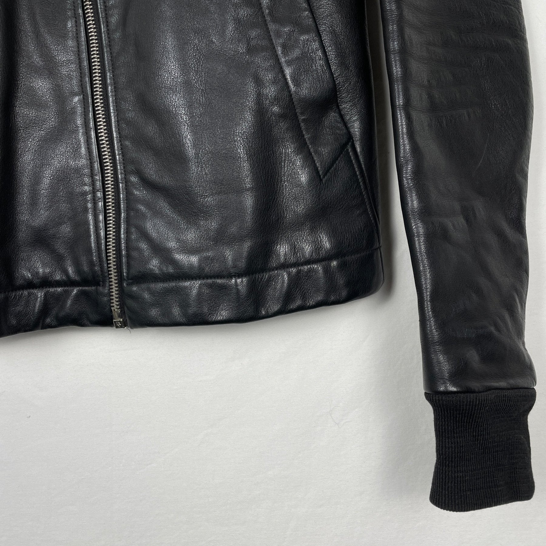 FW11 Rick Owens “Limo” Sternberg Calfskin Leather Jacket - Image 3
