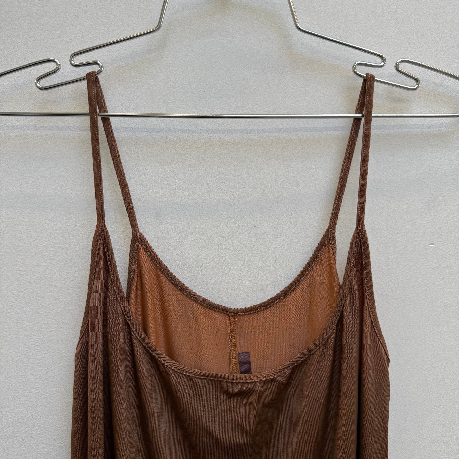 Rick Owens Lilies Dark Tangerine Long Tank Dress - Image 3