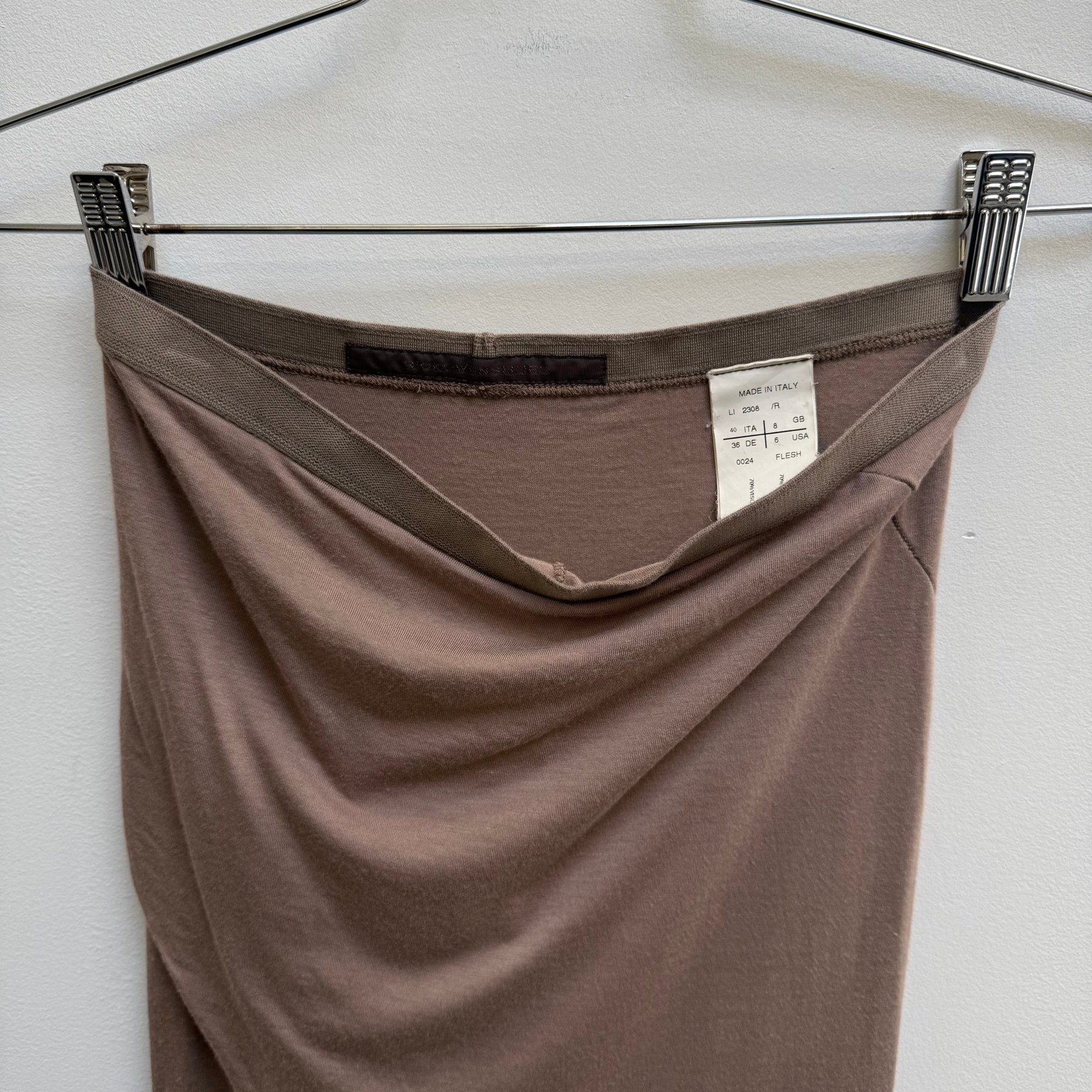 Rick Owens Lillies Nude Maxi Slit Skirt - Image 5