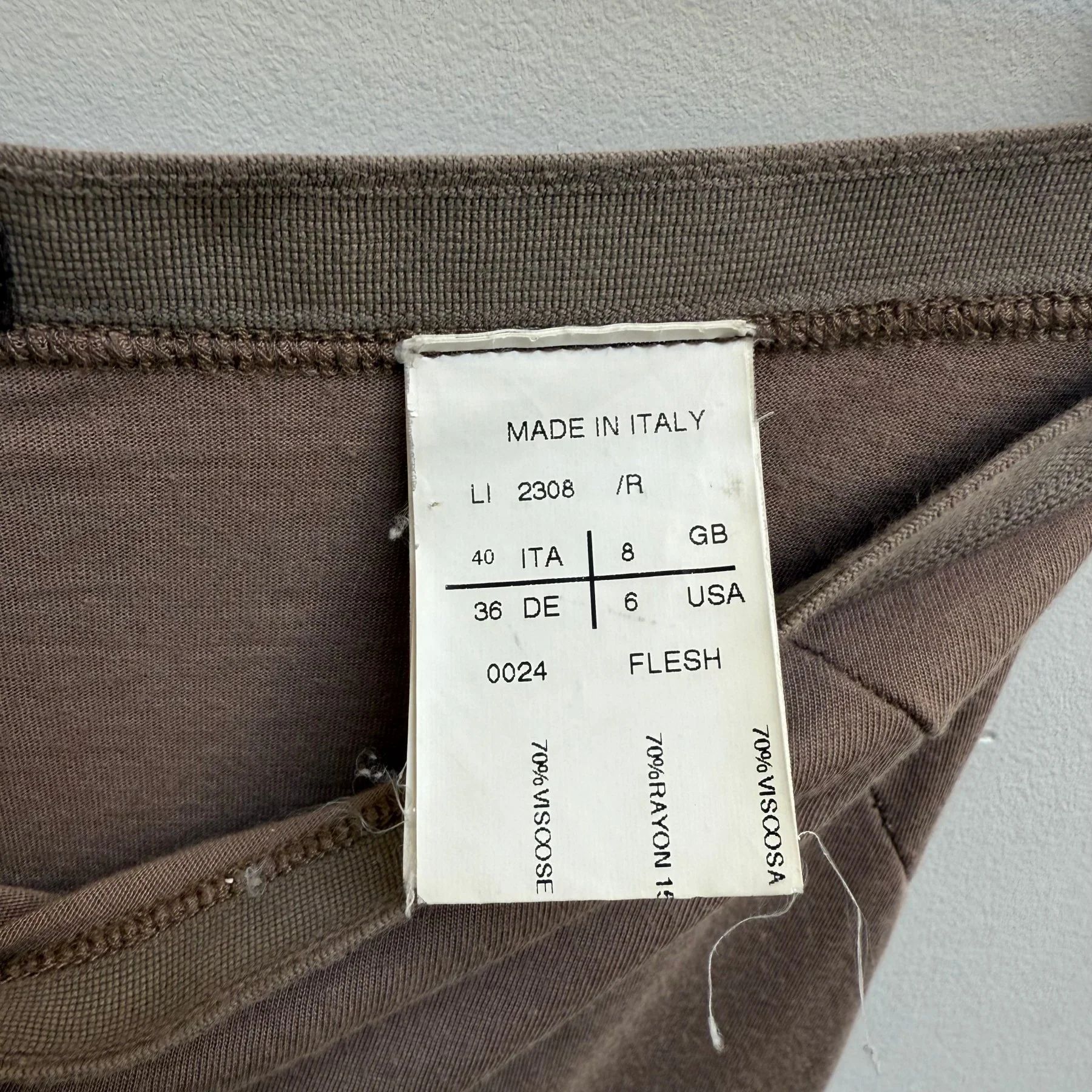 Rick Owens Lillies Nude Maxi Slit Skirt - Image 9
