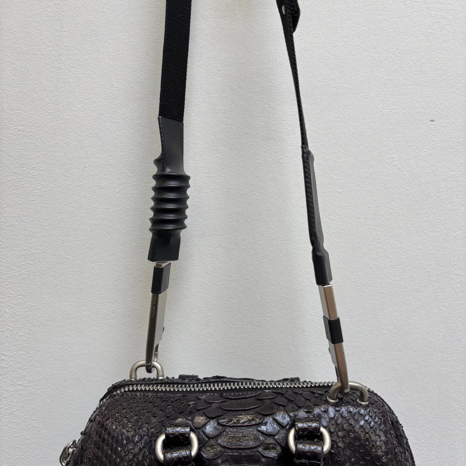 Rick Owens Mini Python Bowling Bag - Image 12