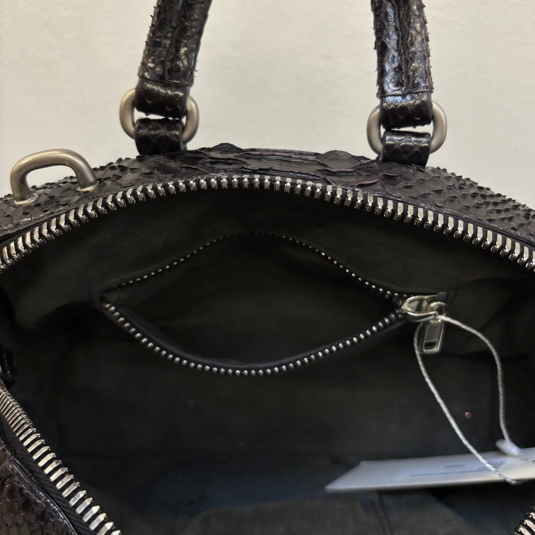 Rick Owens Mini Python Bowling Bag - Image 15