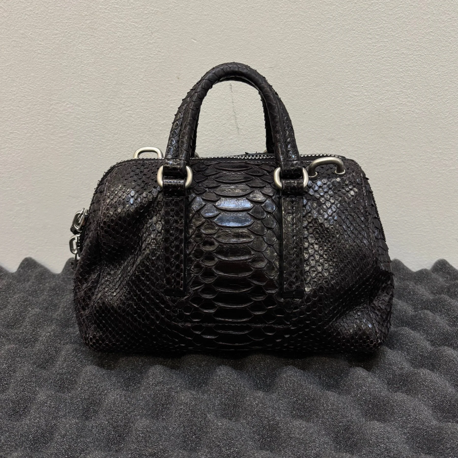 Rick Owens Mini Python Bowling Bag - Image 2