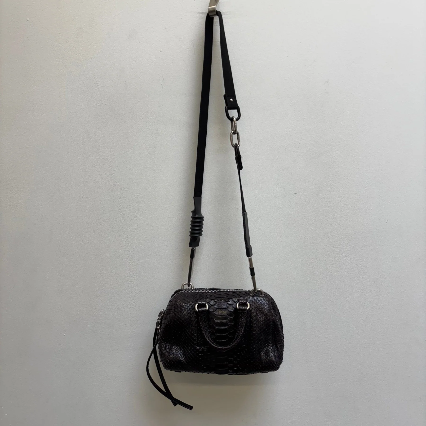 Rick Owens Mini Python Bowling Bag - Image 4