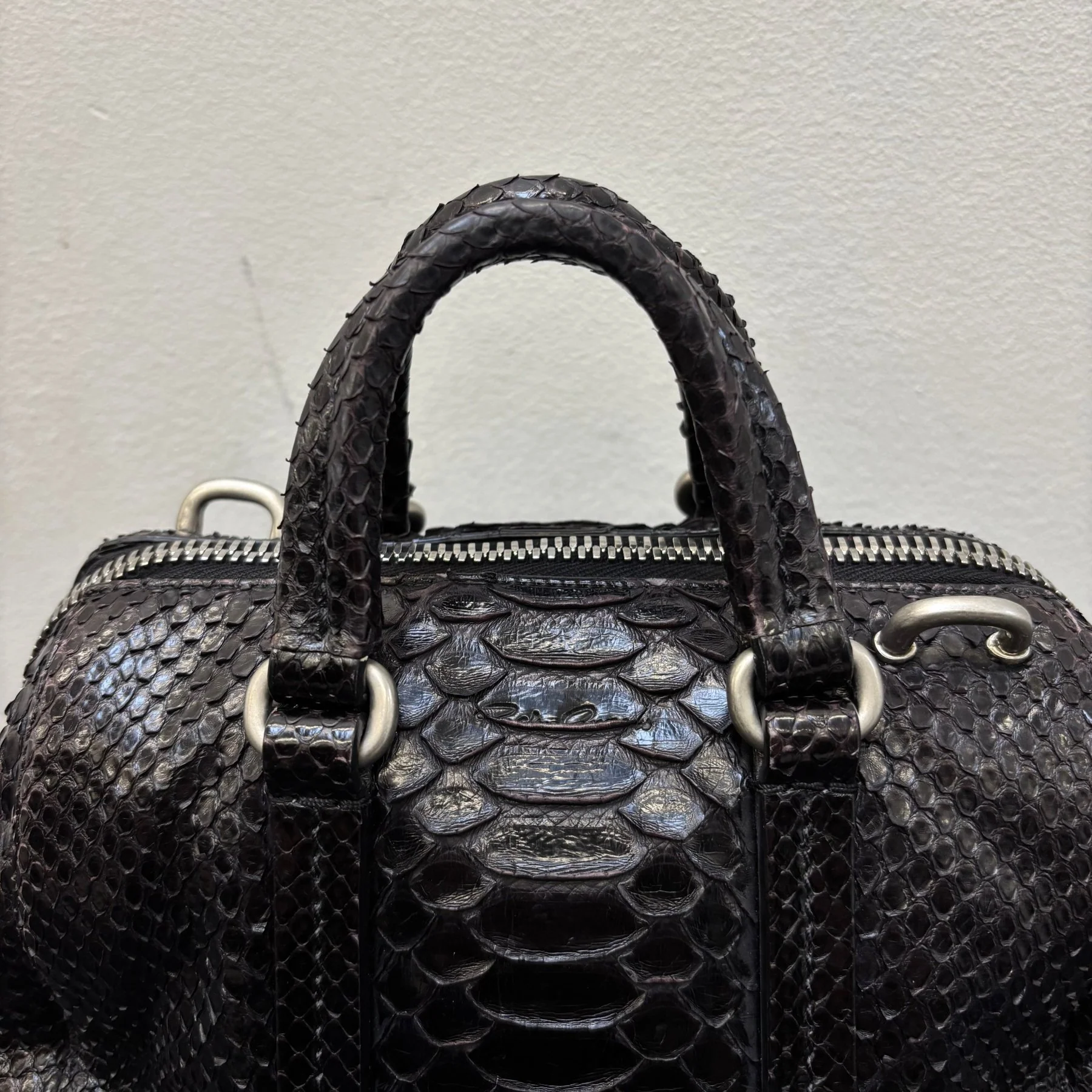 Rick Owens Mini Python Bowling Bag - Image 7