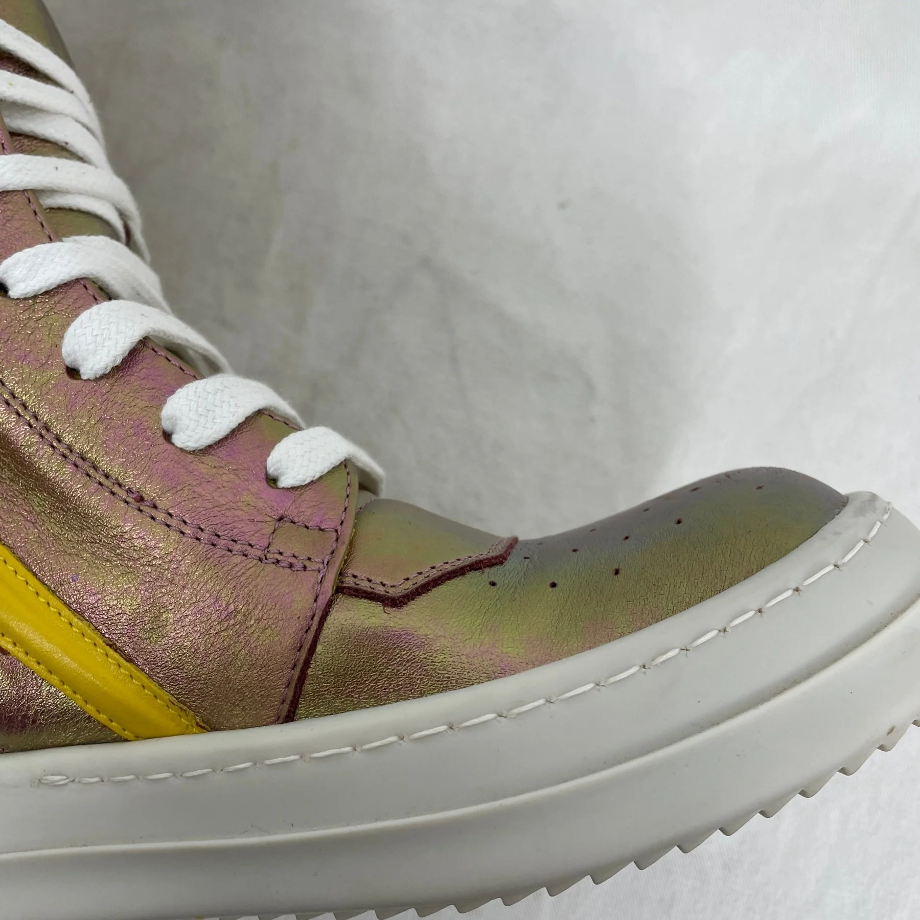 Rick Owens Pink Iridescent Geobasket - Image 10