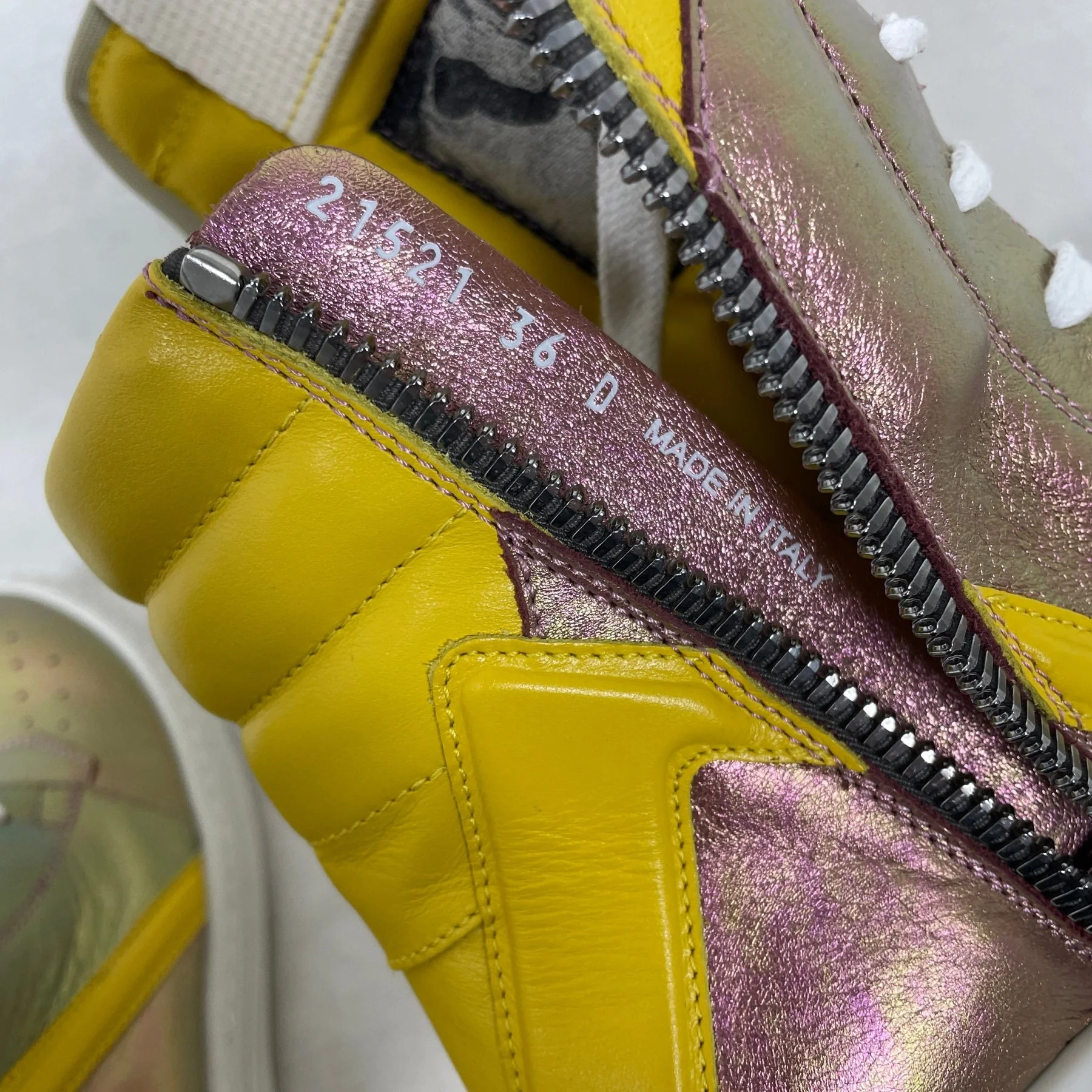 Rick Owens Pink Iridescent Geobasket - Image 11