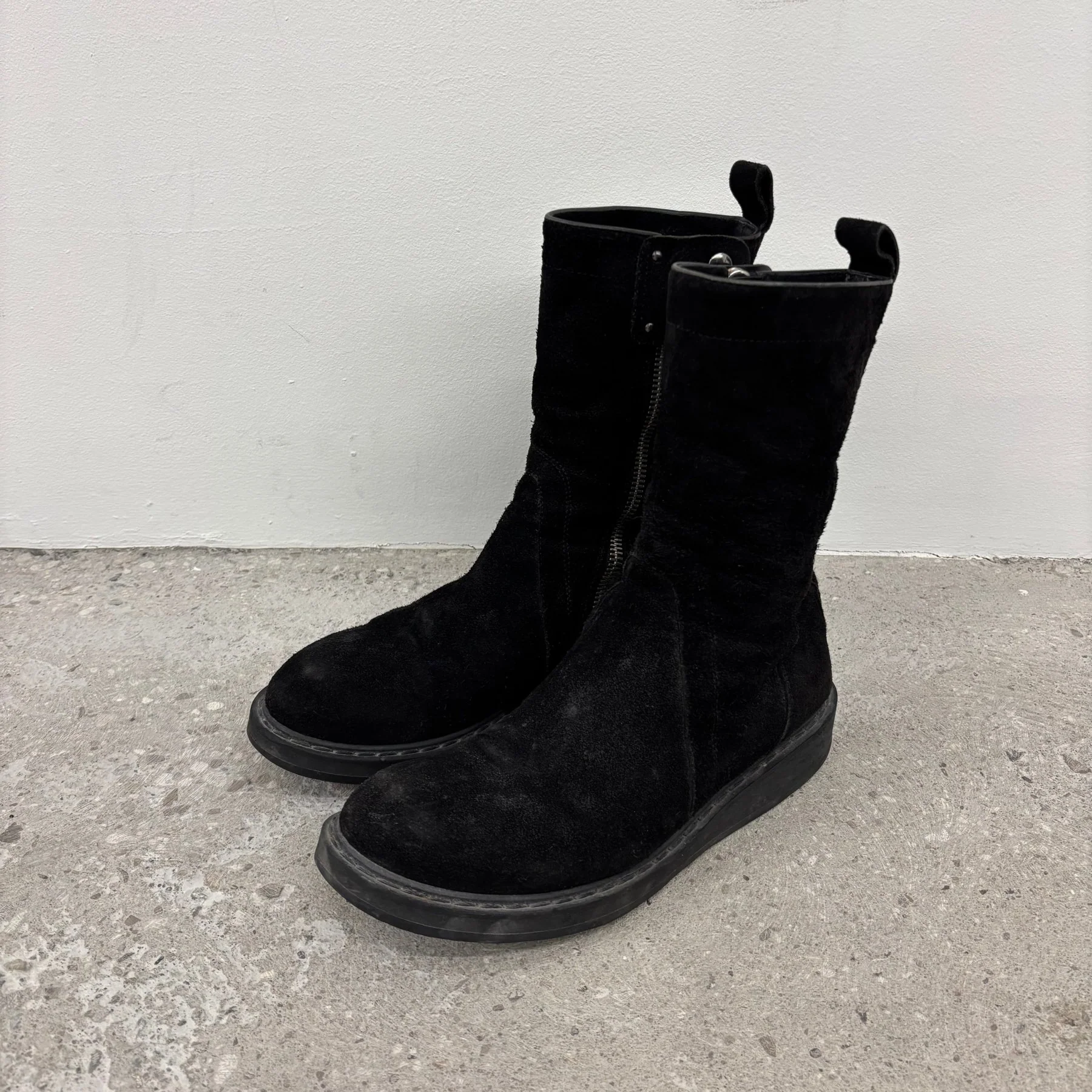 Rick Owens Suede Creeper Boots - Image 2