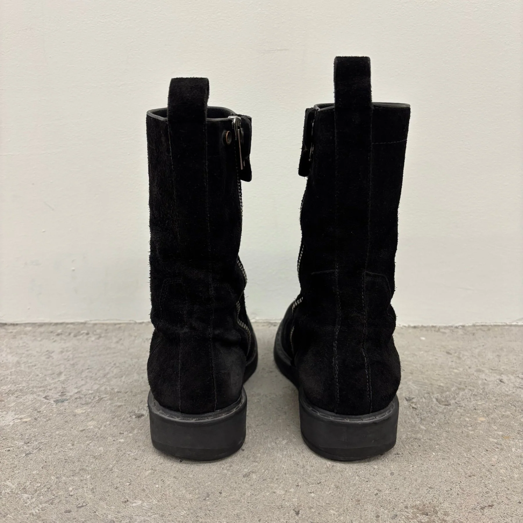 Rick Owens Suede Creeper Boots - Image 4