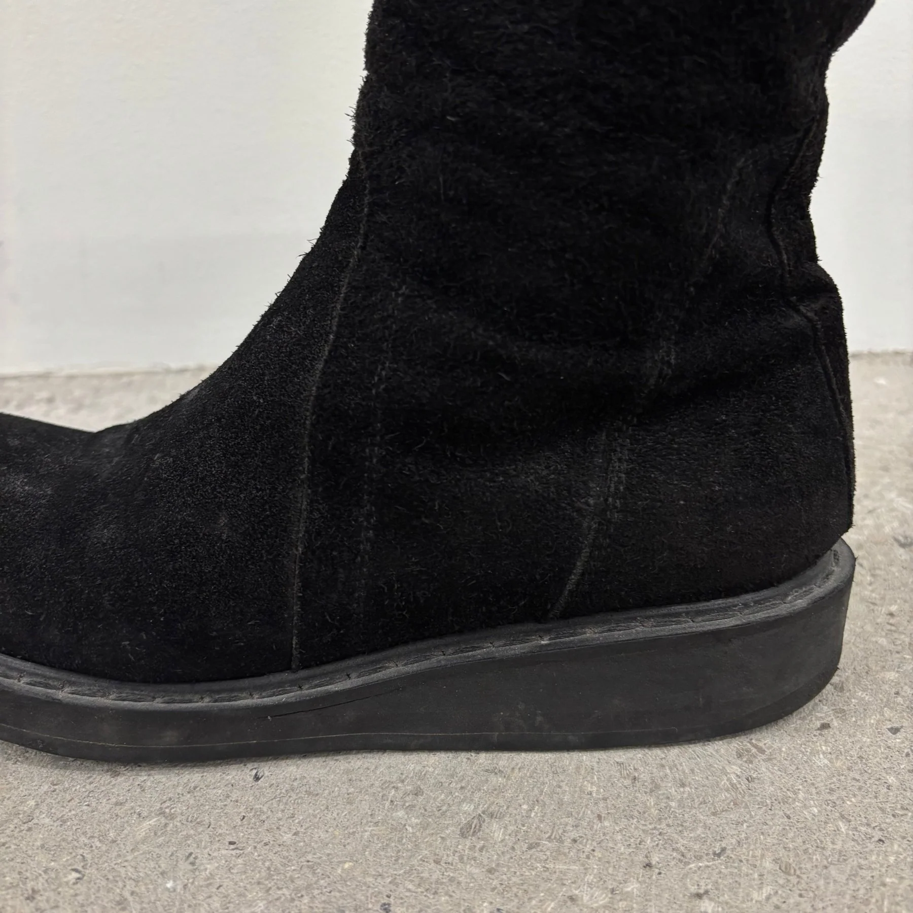 Rick Owens Suede Creeper Boots - Image 8