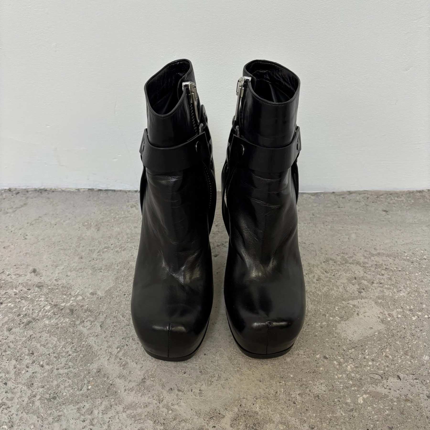 Rick Owens Wedged Buckle Heels - Image 3