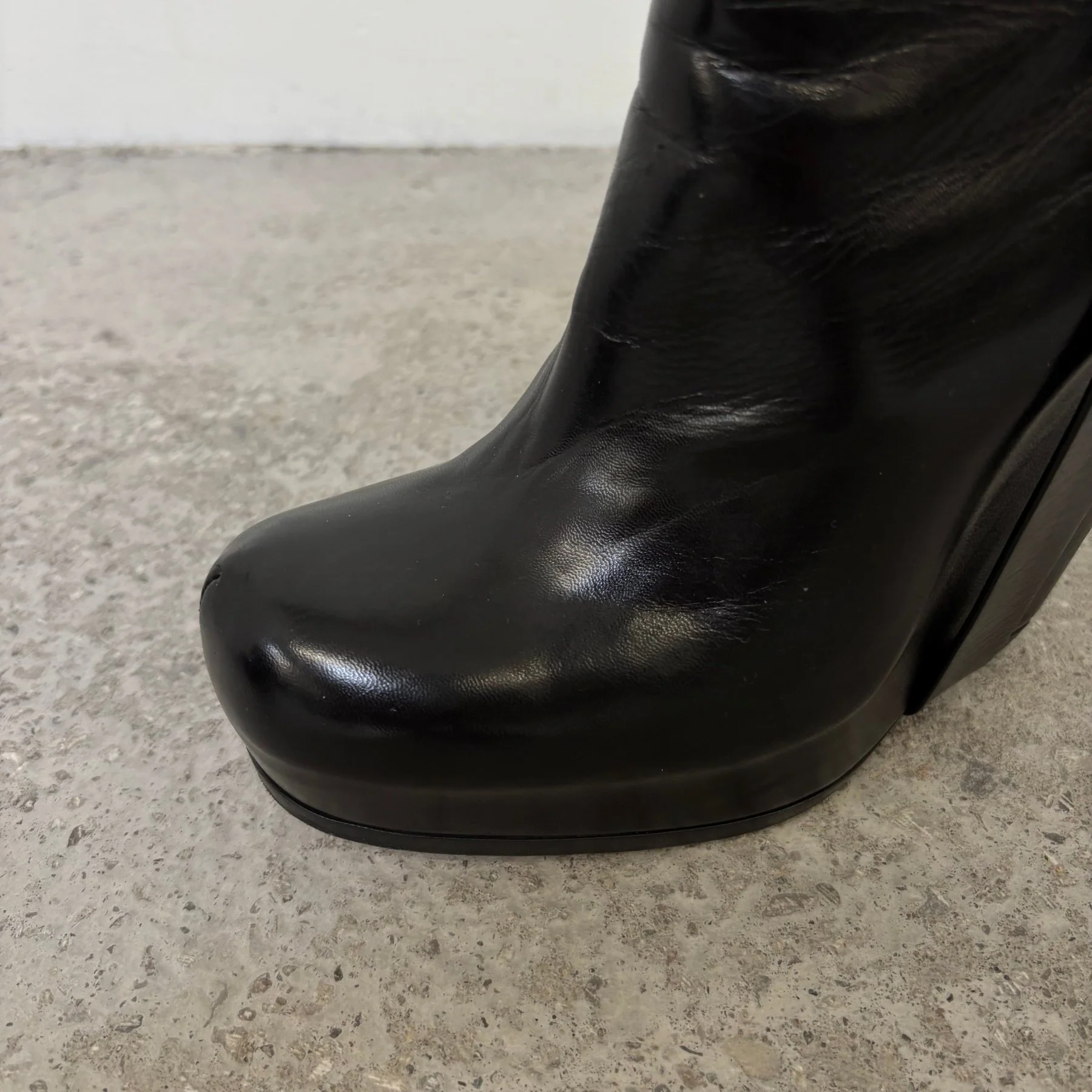 Rick Owens Wedged Buckle Heels - Image 7