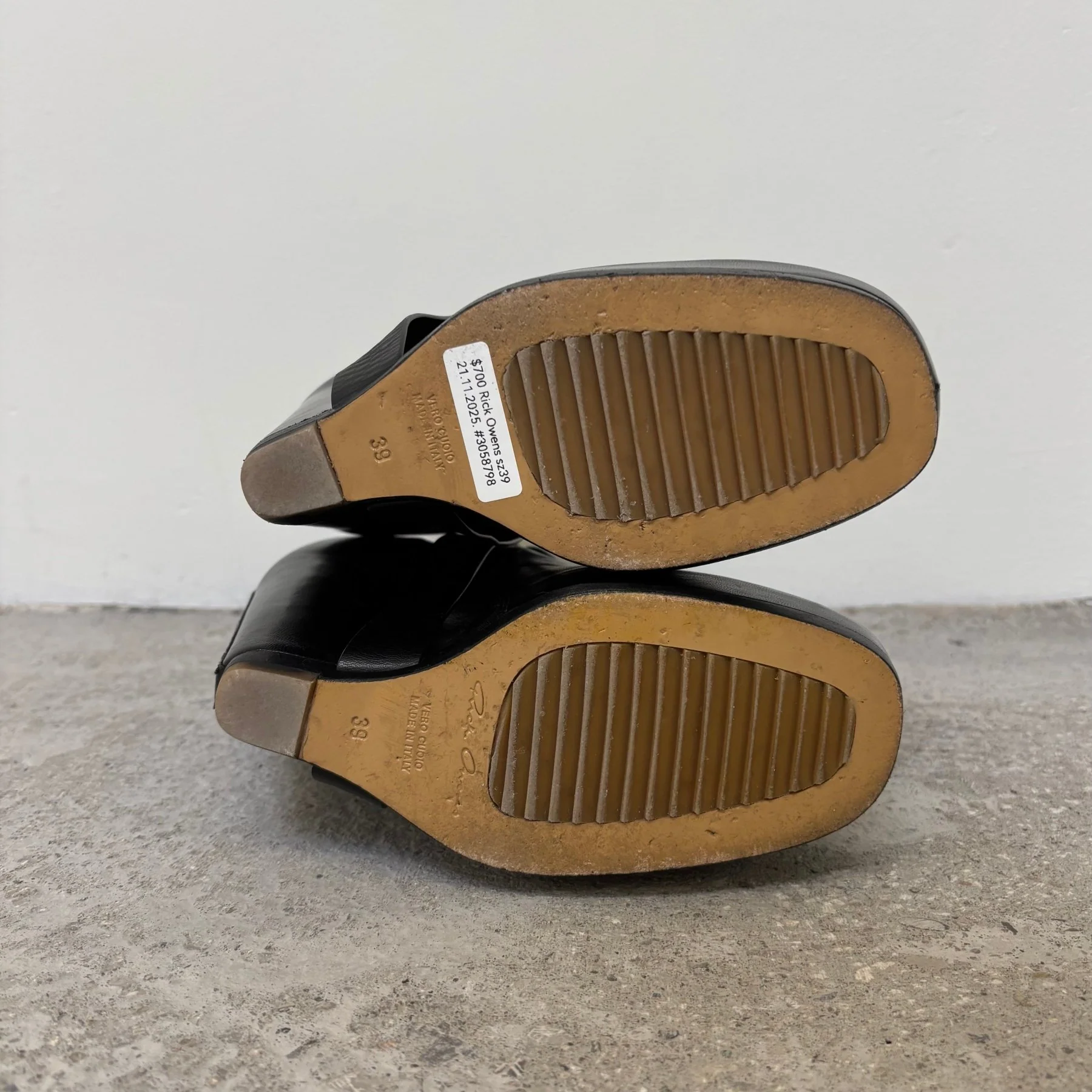 Rick Owens Wedged Buckle Heels - Image 8