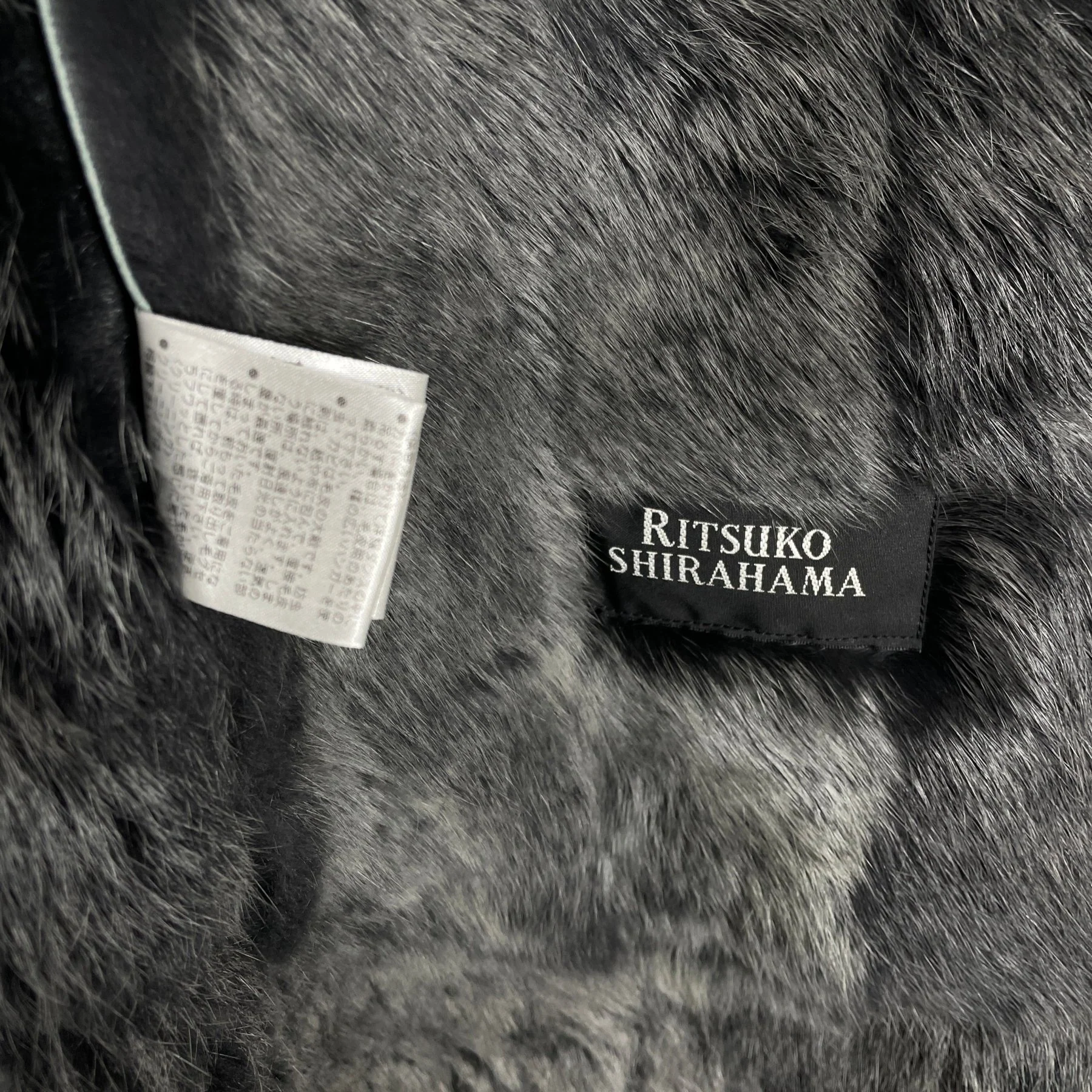 Ritsuko Shirahama Rabbit Fur Coat - Image 9