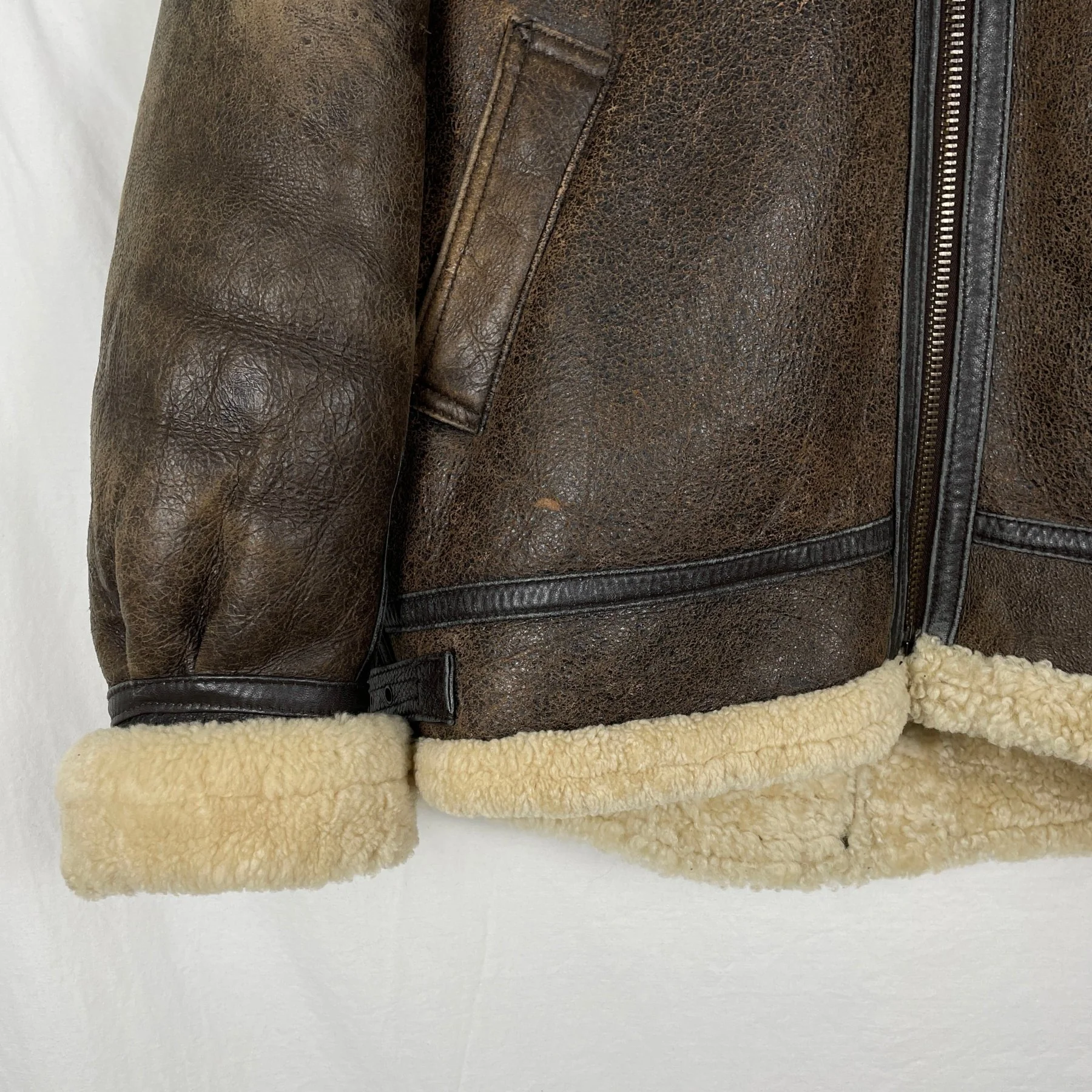 Stone Island Shearling Aviator Jacket - Image 3