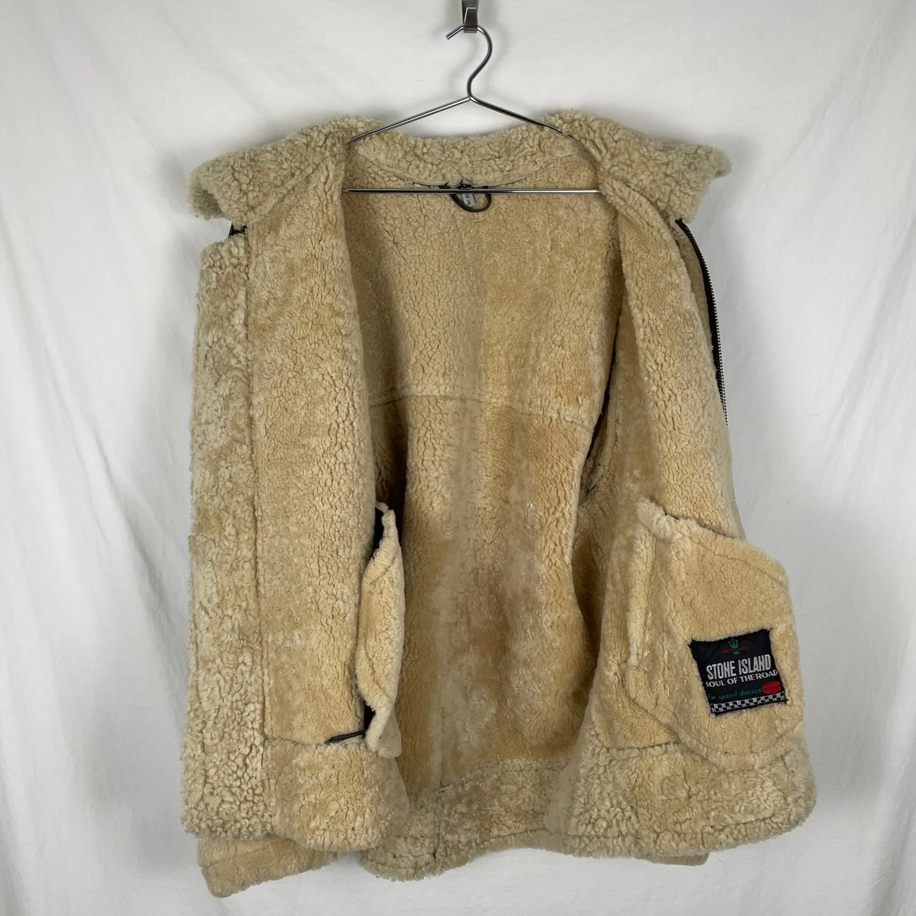 Stone Island Shearling Aviator Jacket - Image 6