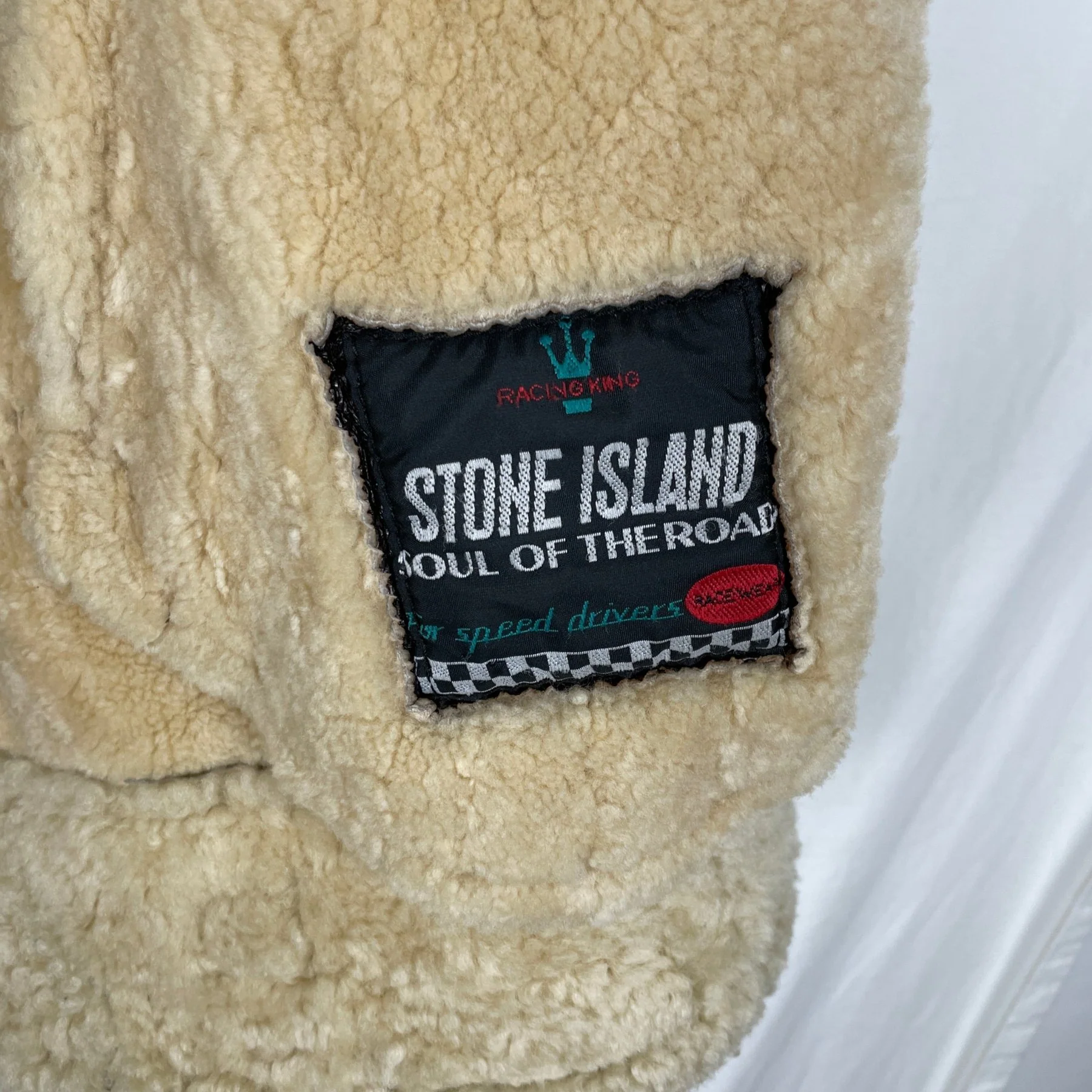 Stone Island Shearling Aviator Jacket - Image 7