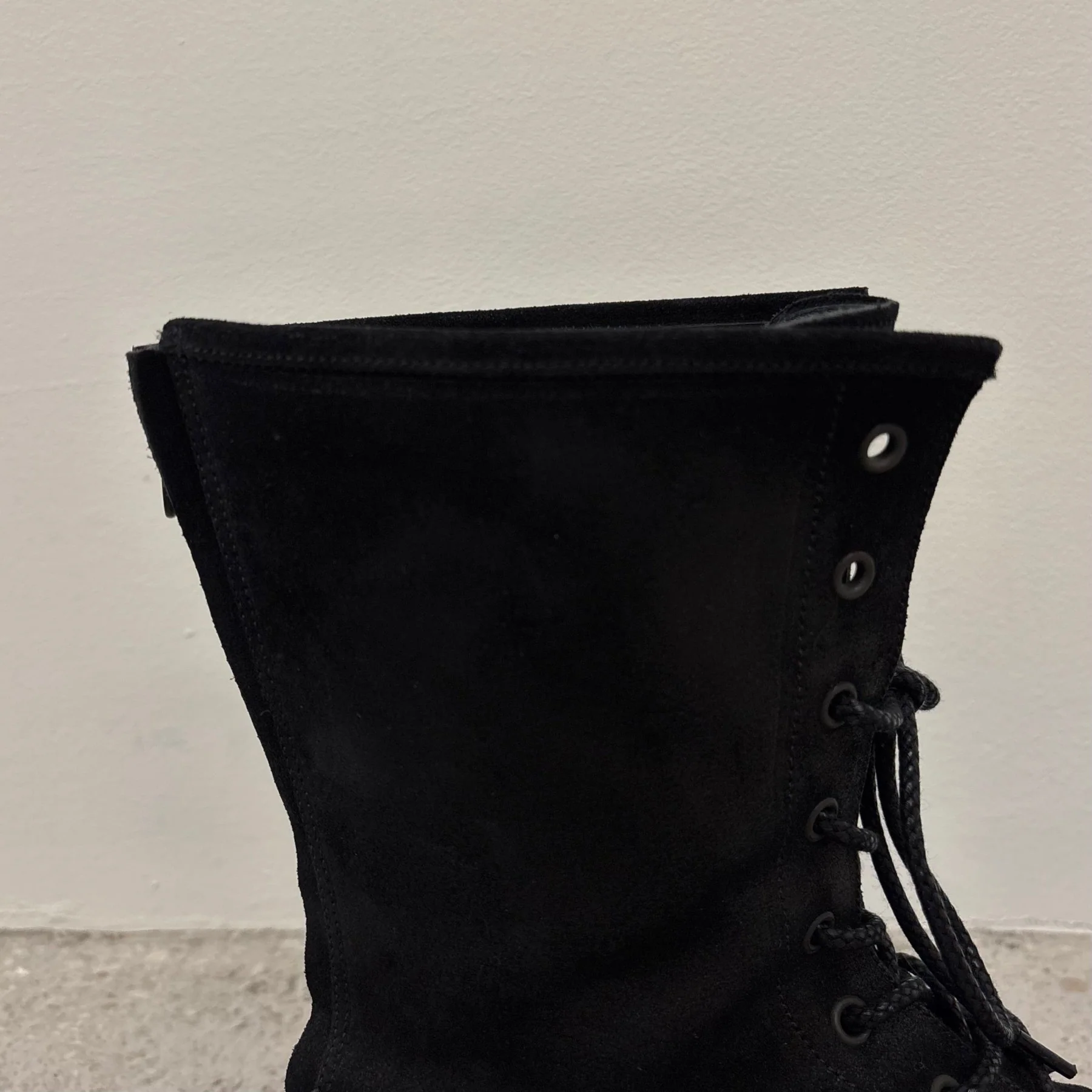 Shellac Cowhide Suede Leather Long Boots - Image 6
