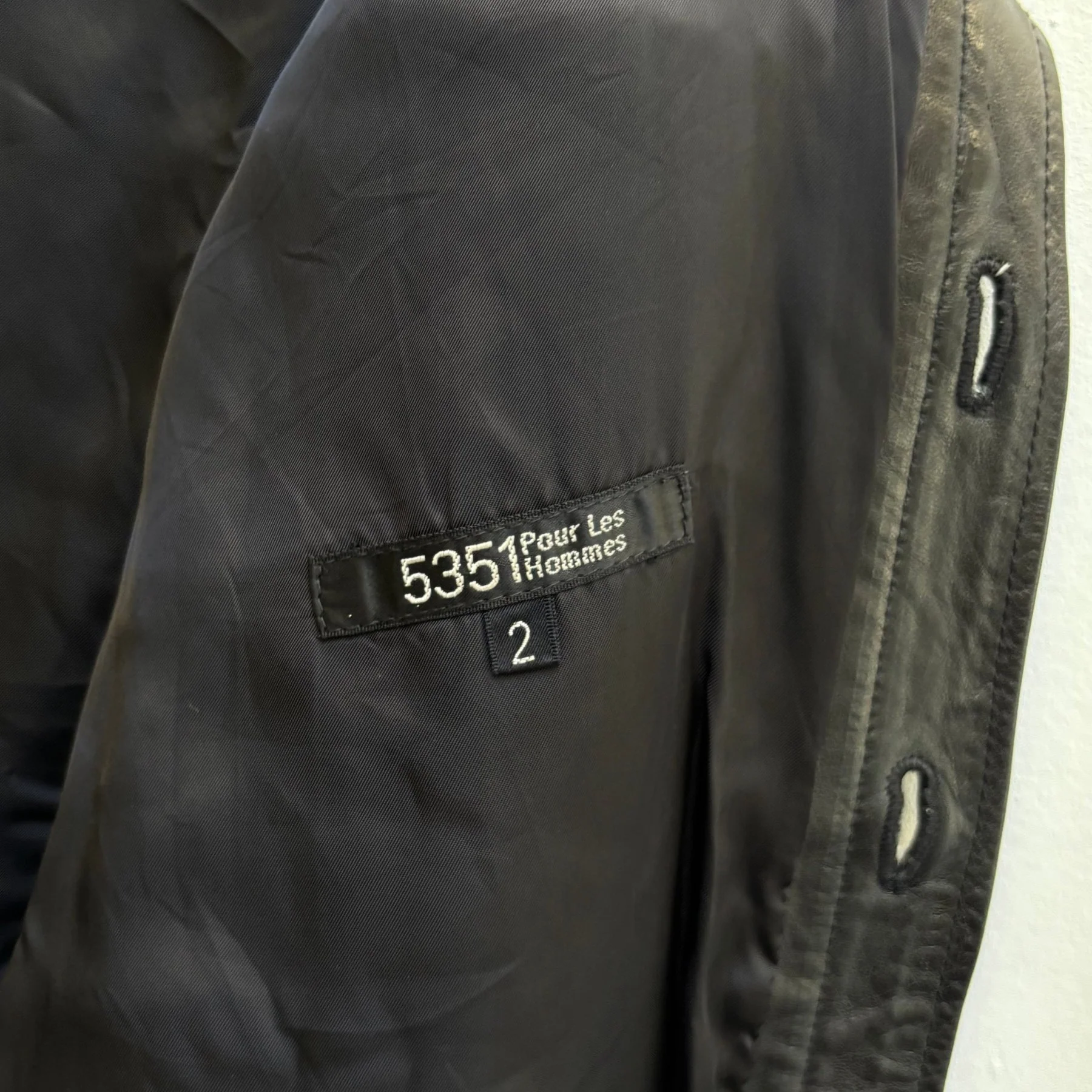 5351 Pour Les Hommes Leather Shirt Jacket - Image 13