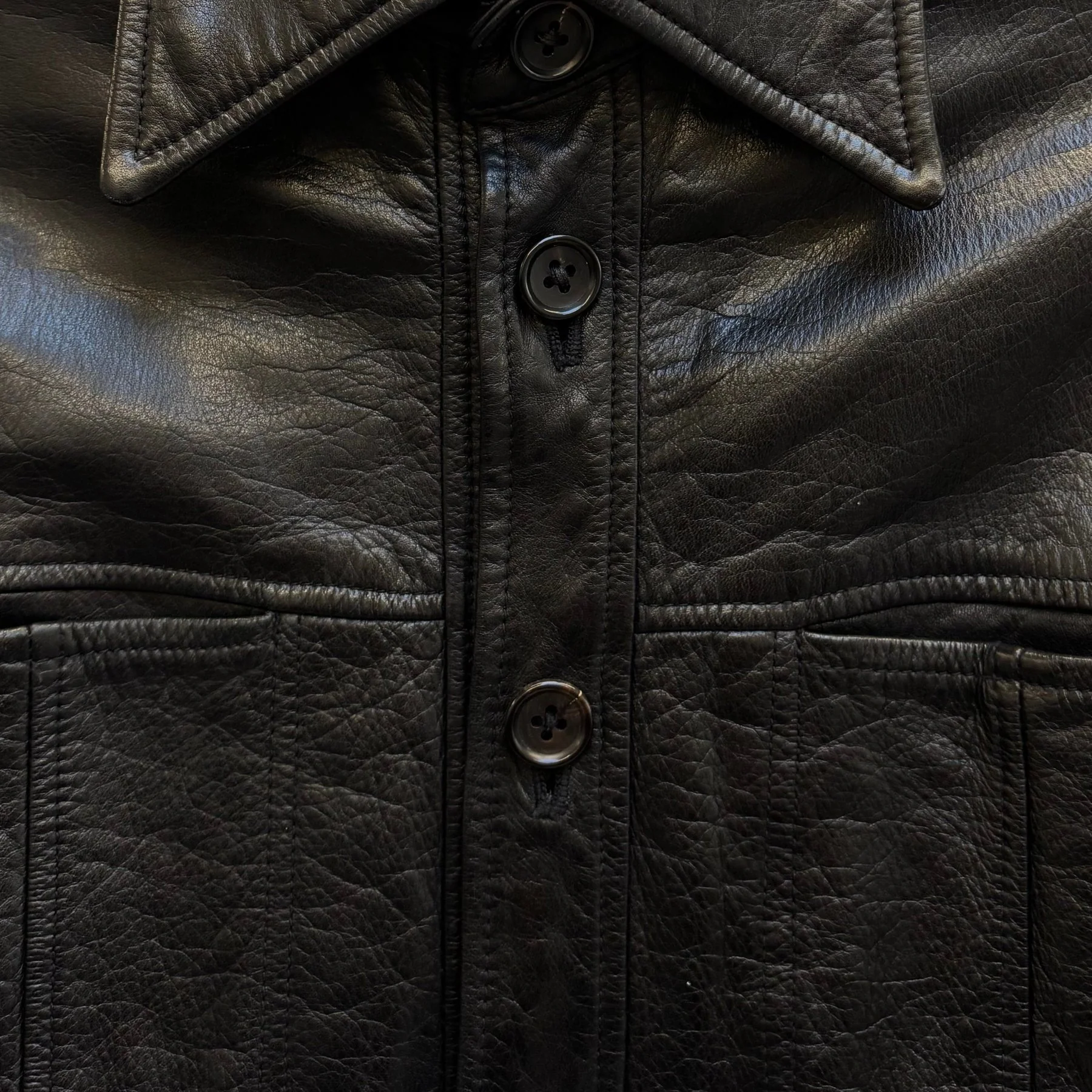 5351 Pour Les Hommes Leather Shirt Jacket - Image 5