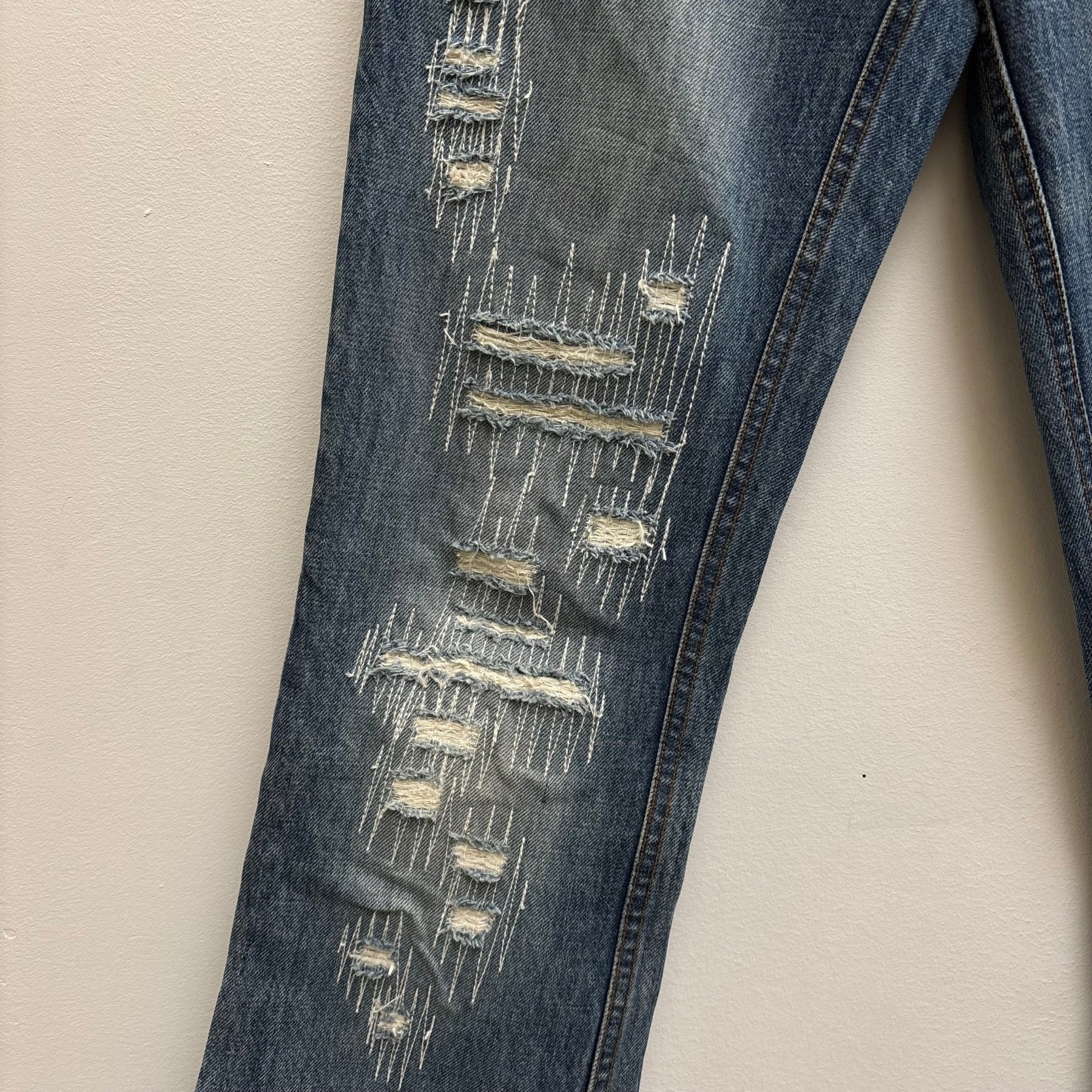 00s Shellac Rip & Repair Jeans - Image 6