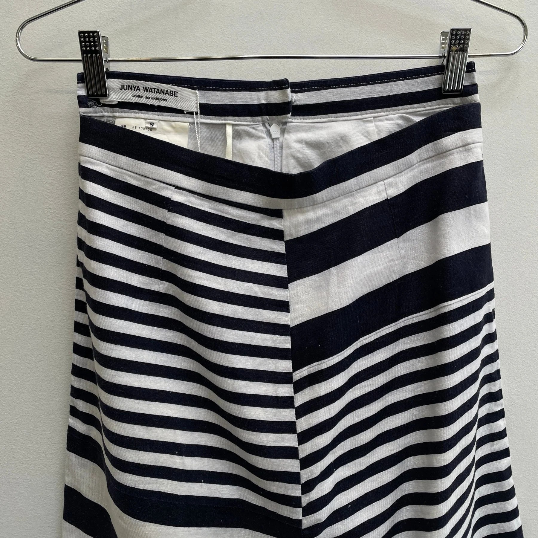 SS00 Junya Watanabe Blocked Striped Midi Skirt - Image 3