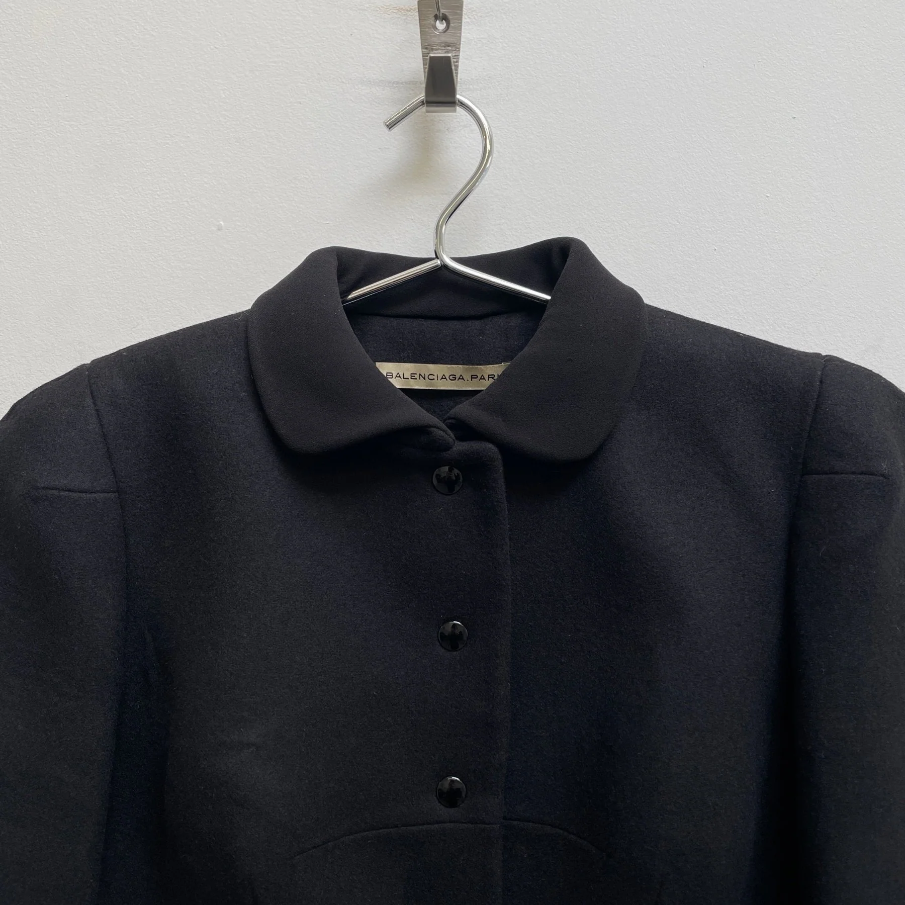 SS08 Balenciaga by Nicolas Ghesquiere Structured Wool Jacket - Image 3
