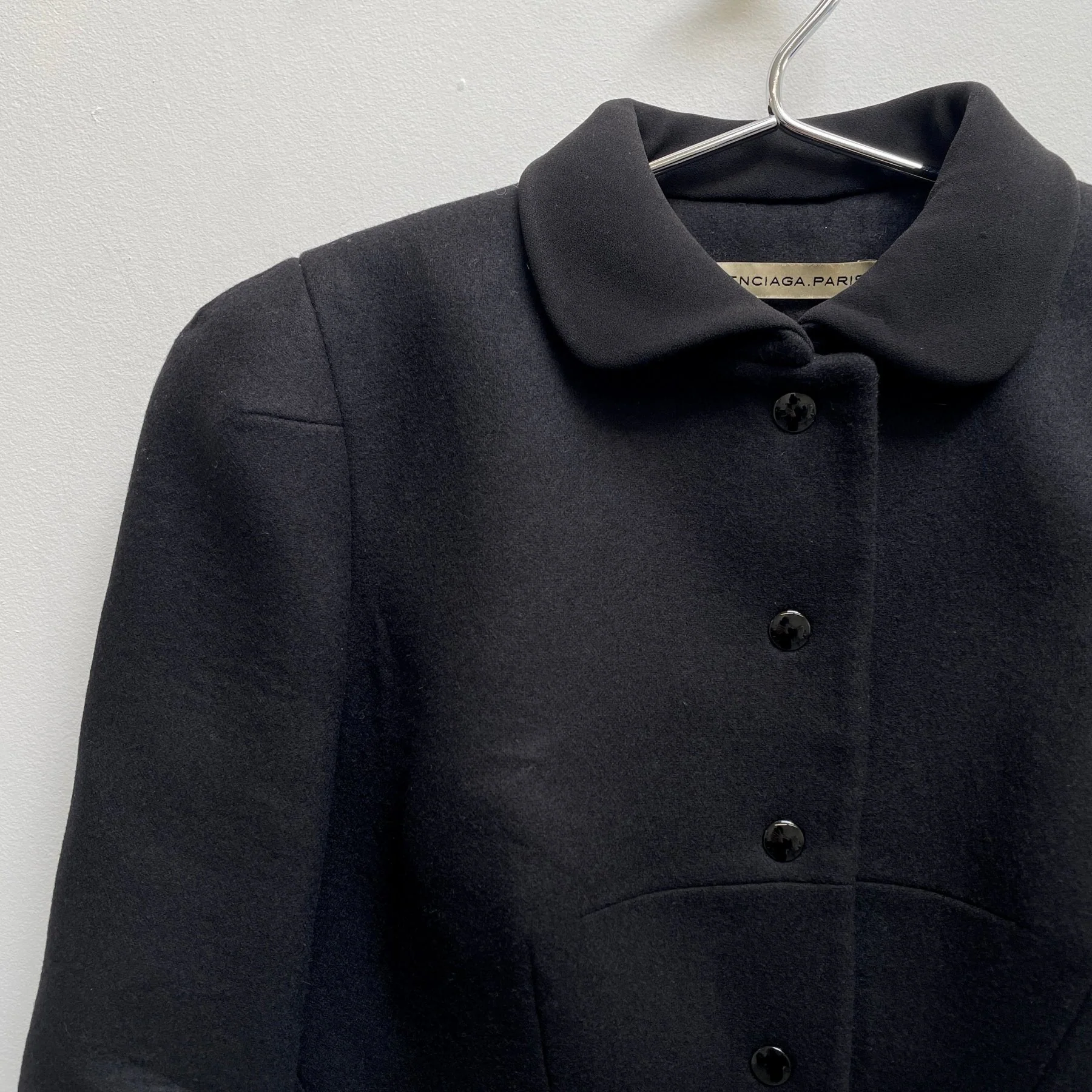 SS08 Balenciaga by Nicolas Ghesquiere Structured Wool Jacket - Image 4