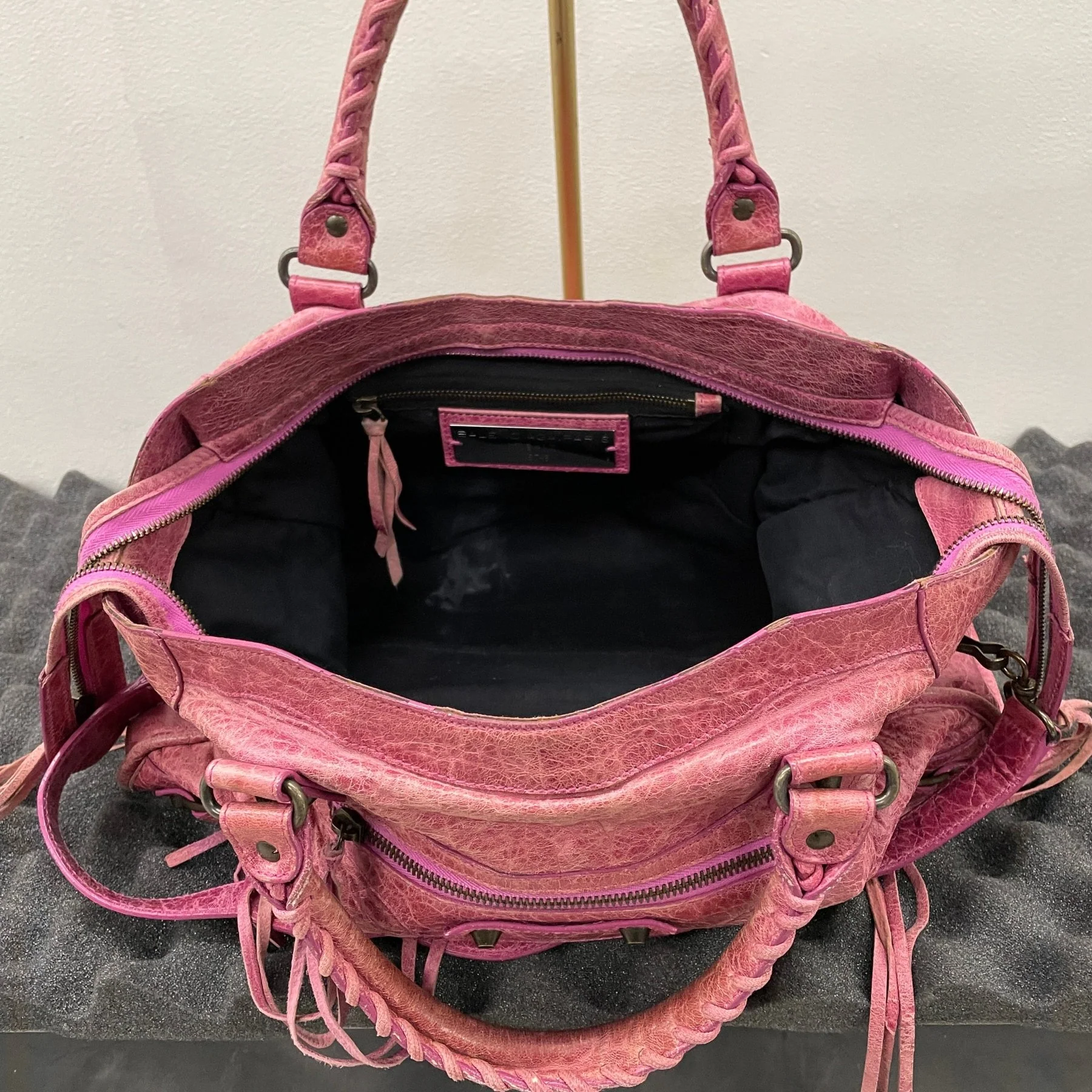 SS08 Balenciaga City Bag (Hot Pink) - Image 11
