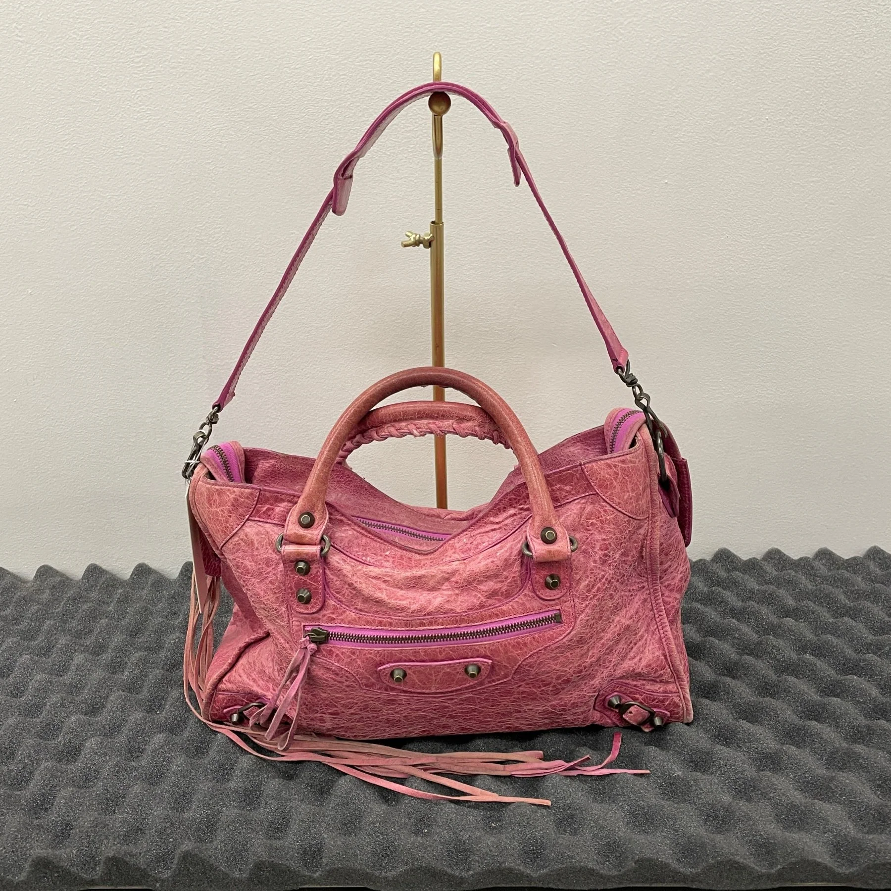 SS08 Balenciaga City Bag (Hot Pink) - Image 12