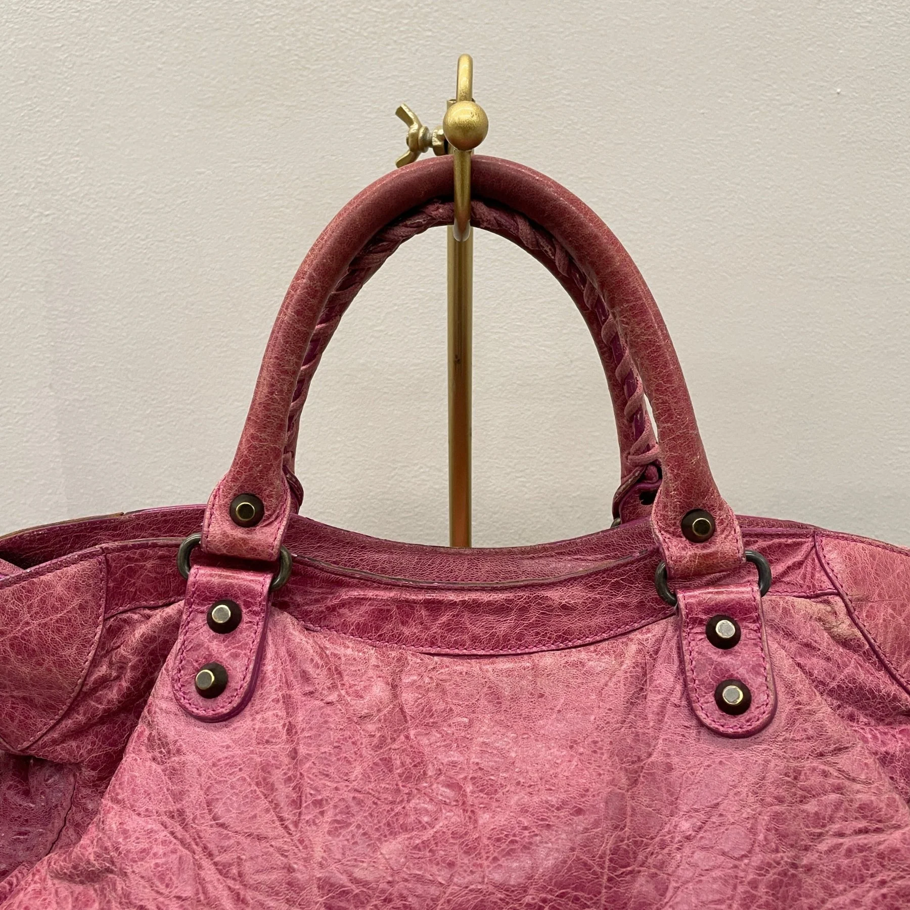 SS08 Balenciaga City Bag (Hot Pink) - Image 7