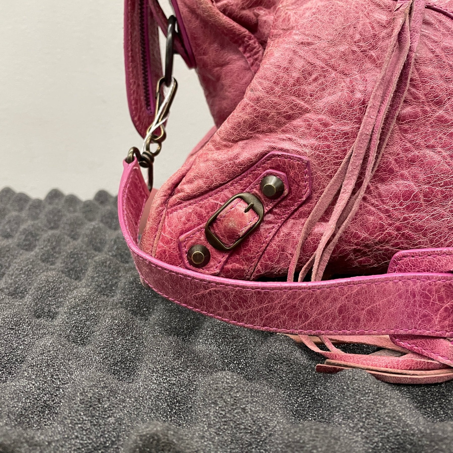 SS08 Balenciaga City Bag (Hot Pink) - Image 9