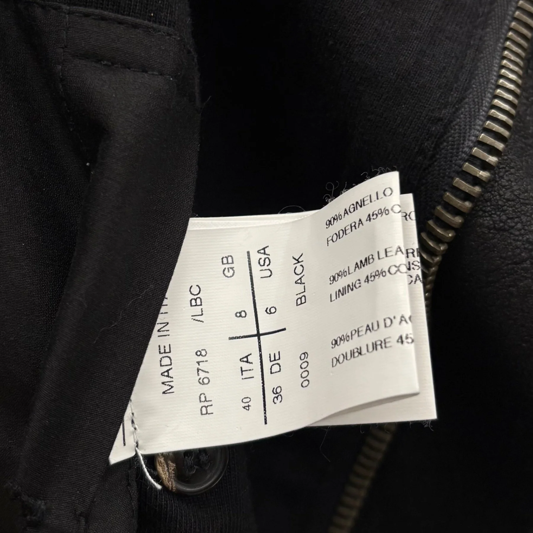SS09 ‘STRUTTER’ Rick Owens Lamb Leather Biker Jacket - Image 15