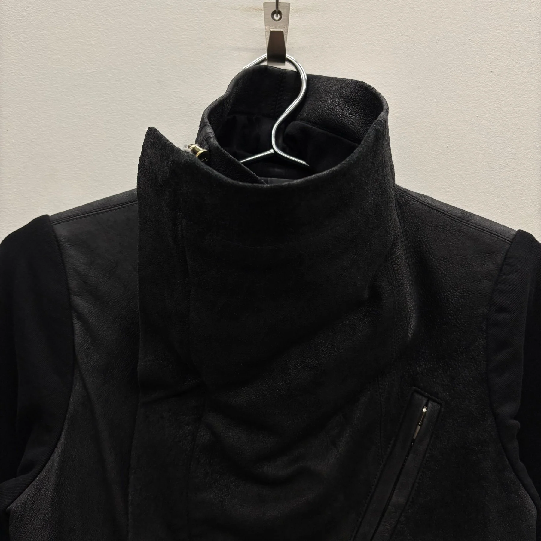 SS09 ‘STRUTTER’ Rick Owens Lamb Leather Biker Jacket - Image 4