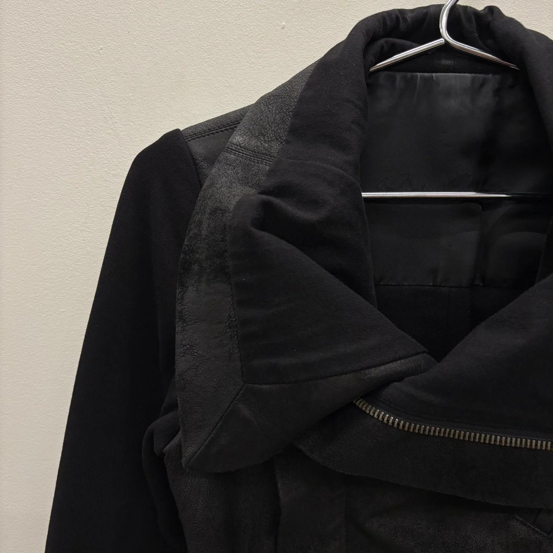 SS09 ‘STRUTTER’ Rick Owens Lamb Leather Biker Jacket - Image 5