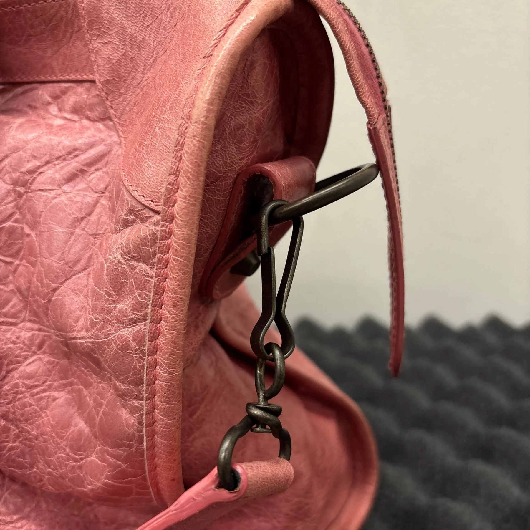 SS09 Balenciaga Pink City Leather Bag - Image 14