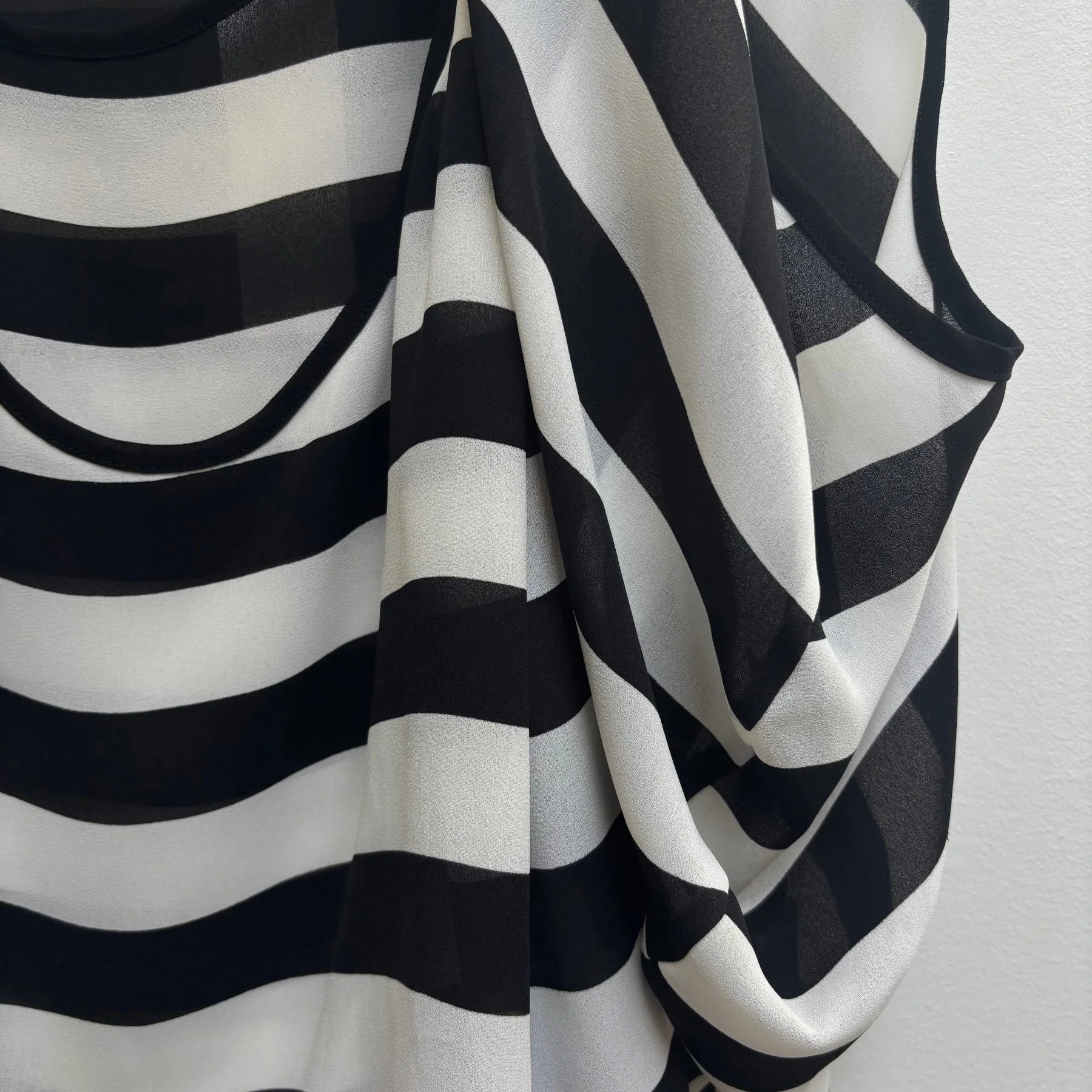 SS09 Junya Watanabe Striped Draped Top - Image 6