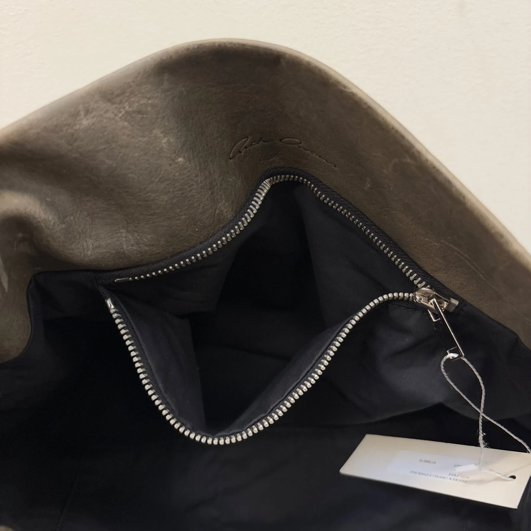 SS09 Rick Owens Leather Crossbody Bag - Image 11