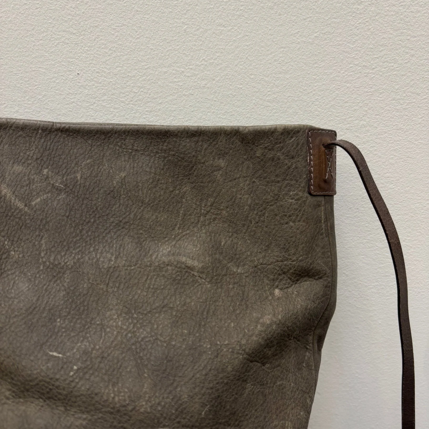 SS09 Rick Owens Leather Crossbody Bag - Image 3
