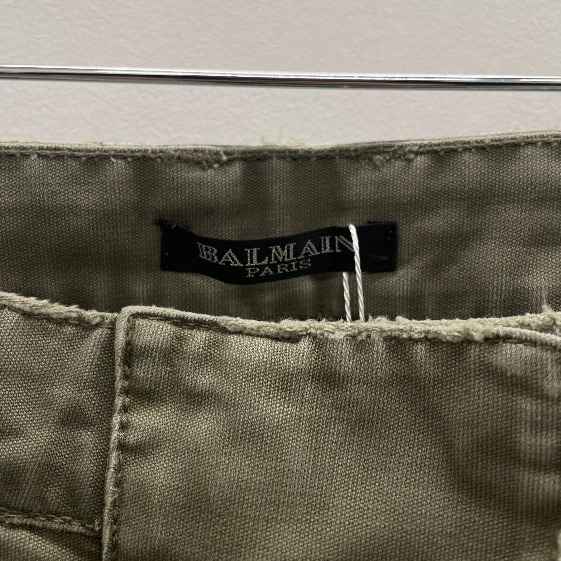 SS10 Balmain by Christophe Decarnin Distressed Biker Jeans - Image 10