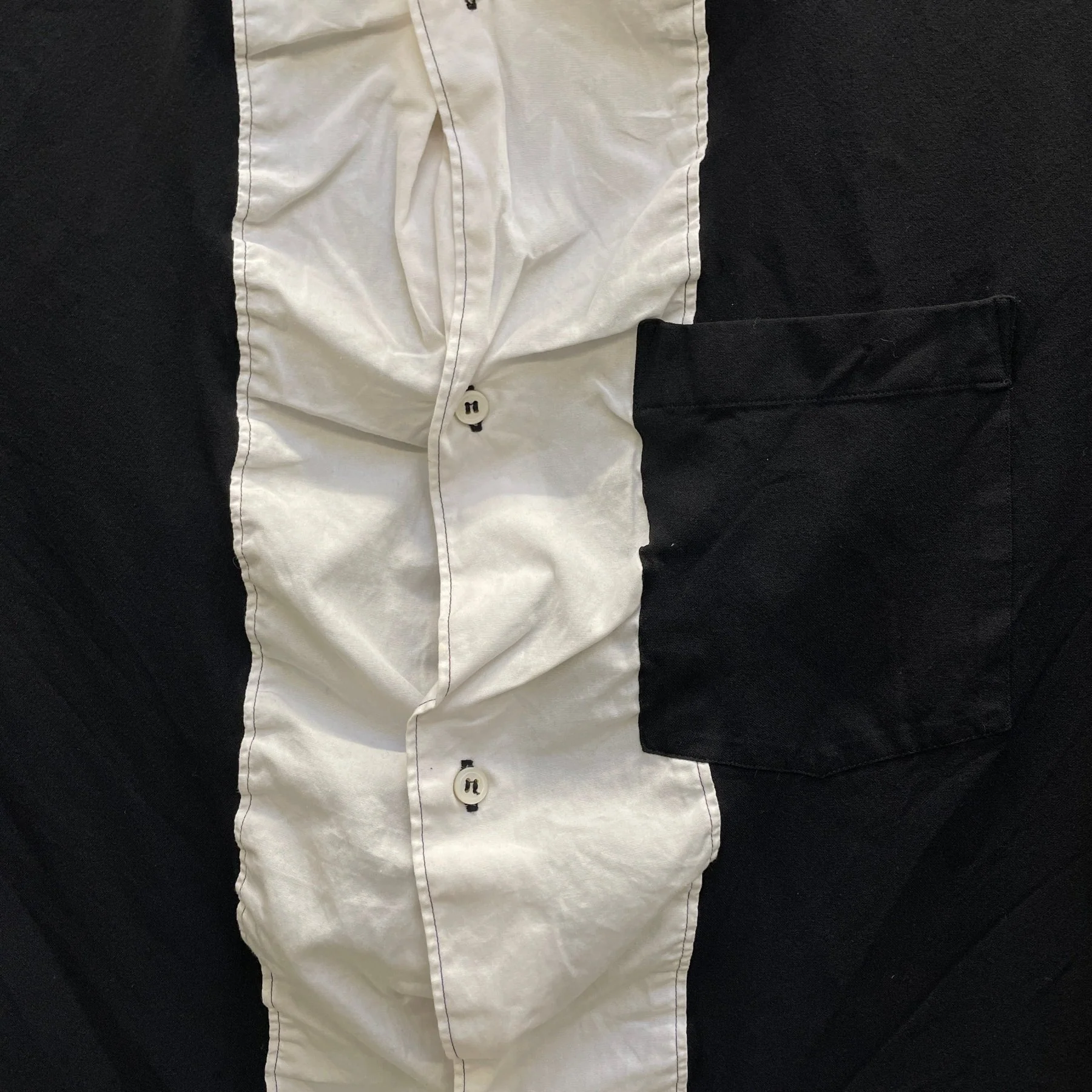 SS11 Comme des Garçons Homme Deux Two-Tone Dress Shirt - Image 3