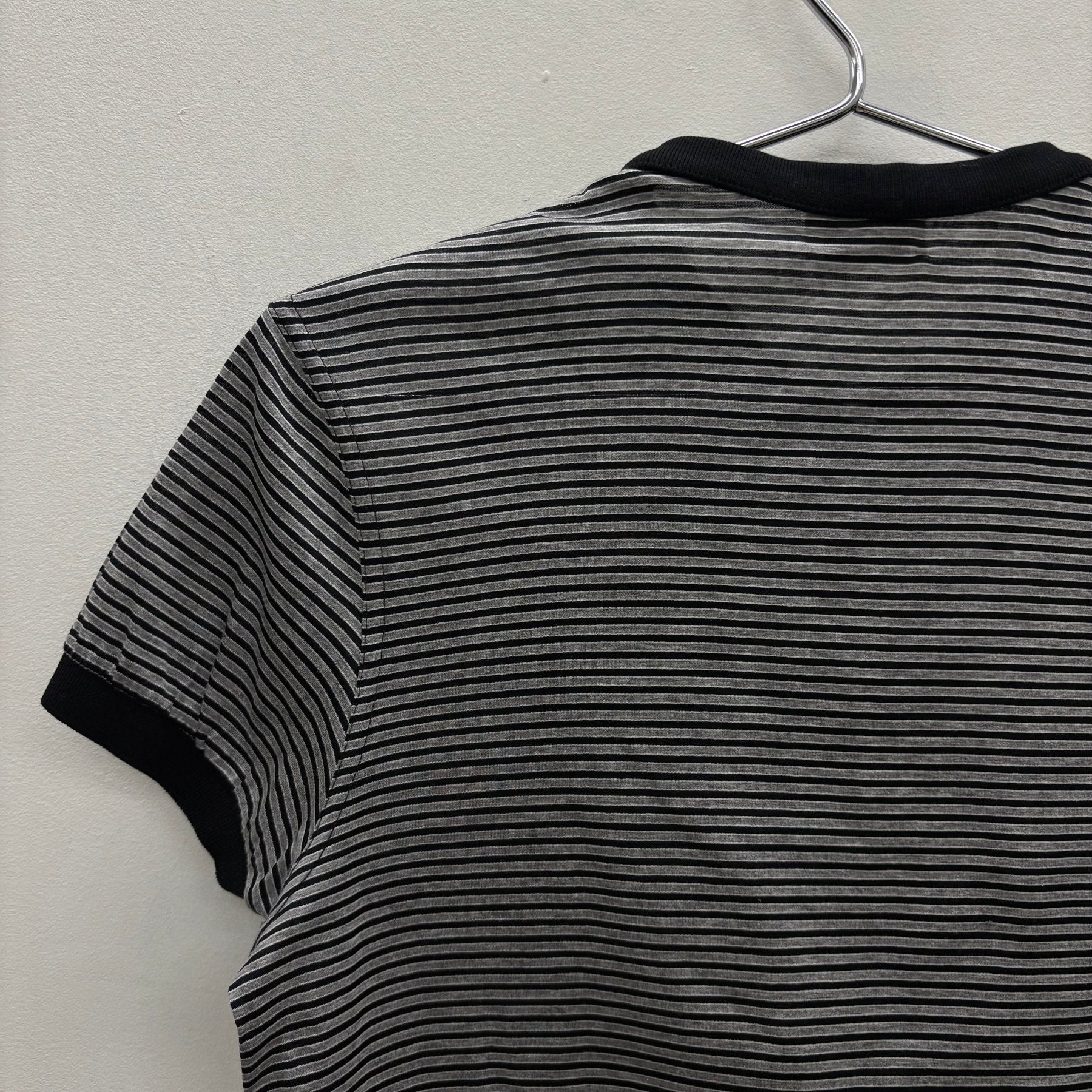 SS12 Saint Laurent Paris By Hedi Slimane Striped Polo Shirt - Image 7