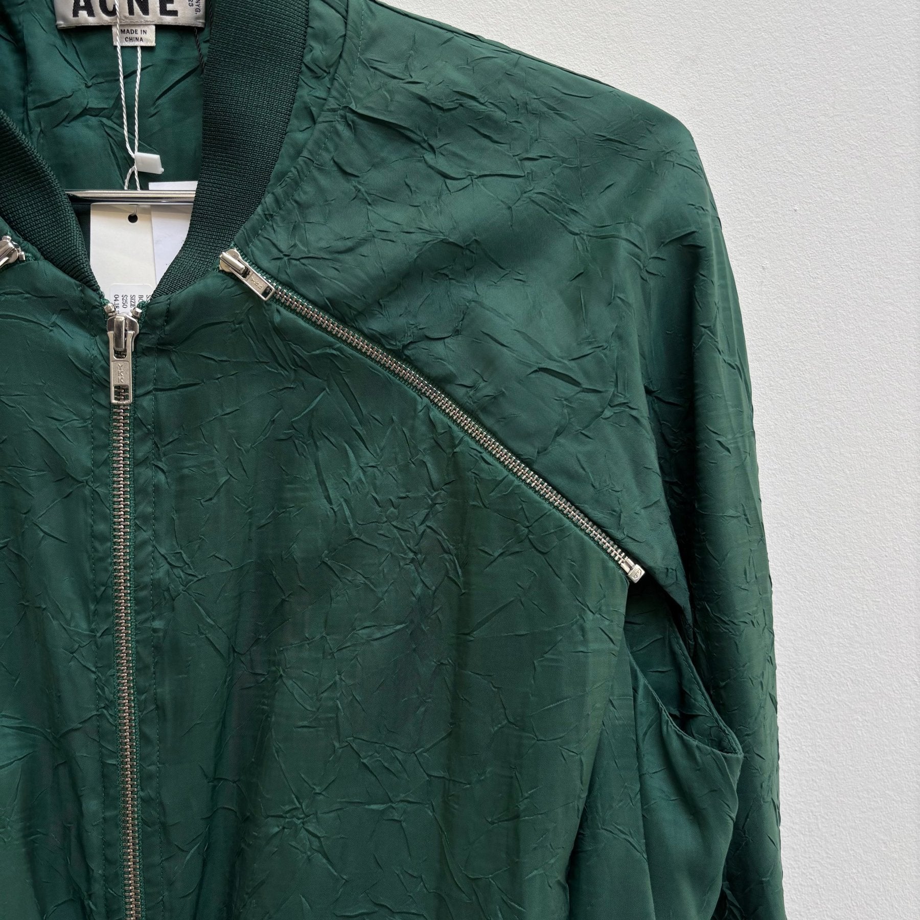 SS13 Acne Studios Wrinkled Bomber Jacket - Image 4